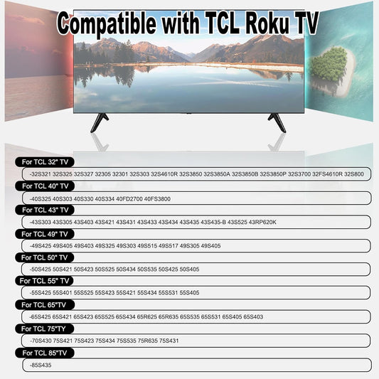 TV Stand for TCL Roku TV Stand Legs,TV Legs Replacement for Smart TV TCL 28" 32" 40" 43" 49" 50" 55" 65" 32S359 40FD5406 43S325 49S403 50S525 55S453 65S455 TV Feet (Upgrade Version) - PuriLite