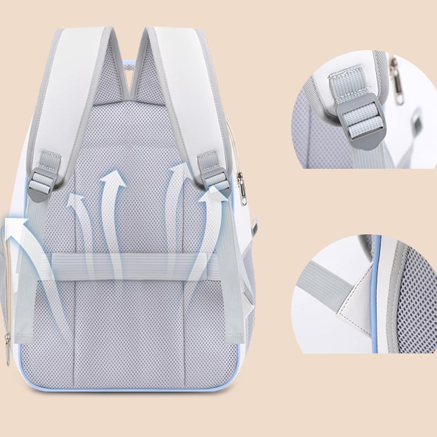 Cat Carrier Cat Backpack Carrier, Large Pet Carrier, Dog and Small Pet, Breathable Cat Bag Carrier Used in Car, Hiking, Cycling Travel