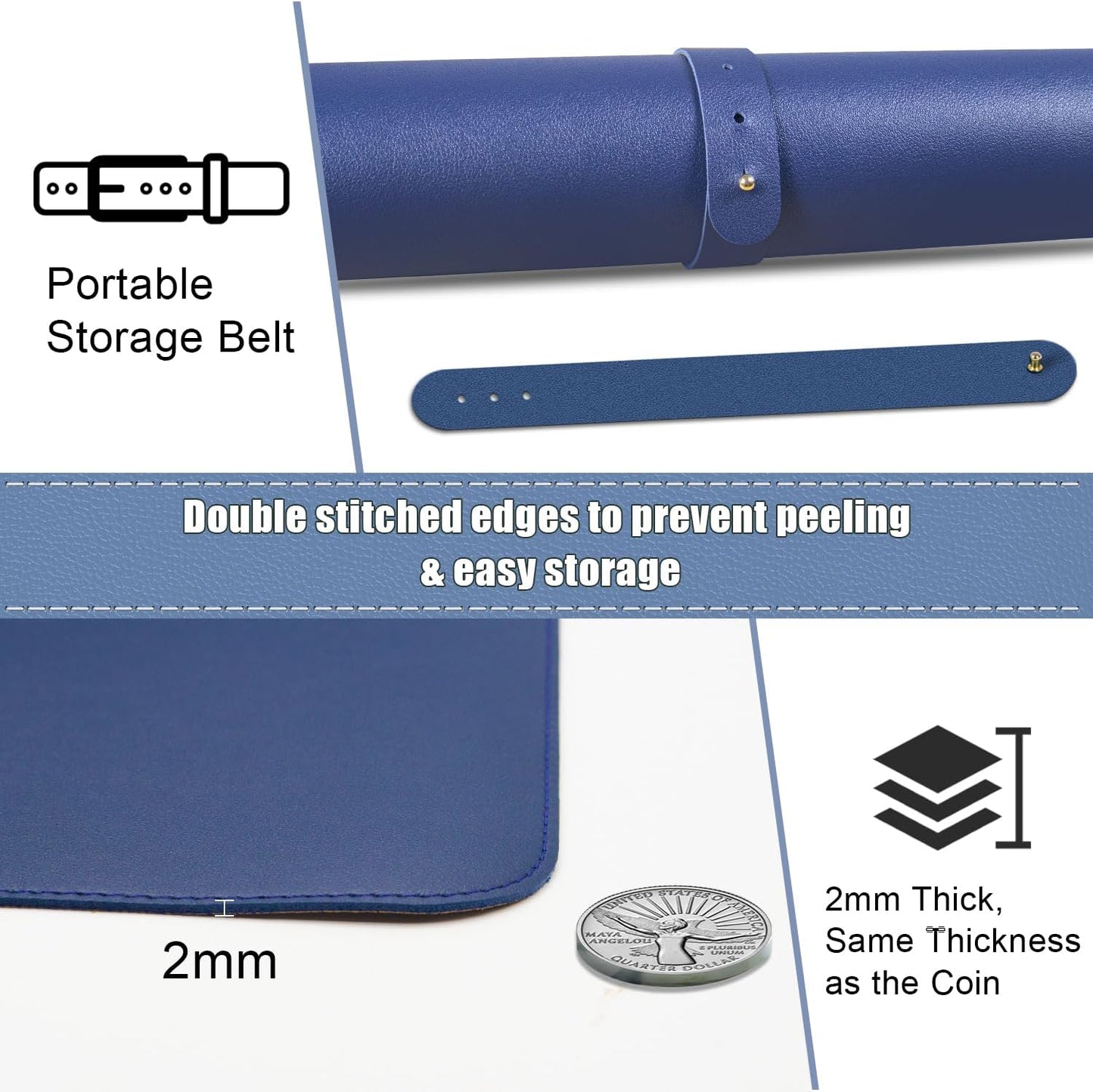 Purilite Select Dual-Sided Desk Pad
