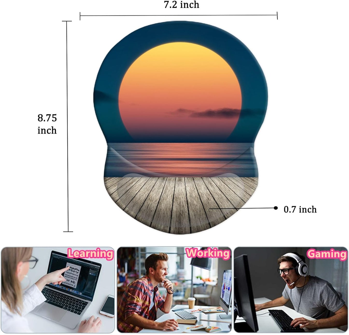 Purilite Select Ergonomic Mouse Pad