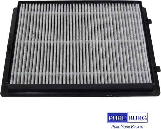PUREBURG Replacement Filter Compatible with LUFTRUM C401 Car Air Purifier,2-Pack H13 True HEPA 3-Stage Filtration Activated Carbon 2-in-1