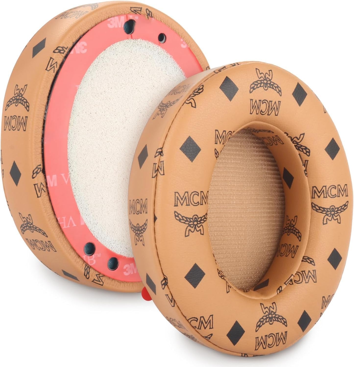 Studio 3 Ear Pads Cushions Replacement Earpads for Beats Studio 2 & Studio 3 Wired & Wireless Headphones,Ear Cushions Memory Foam Earpads with Soft Protein Leather Replacement Parts -White Floral