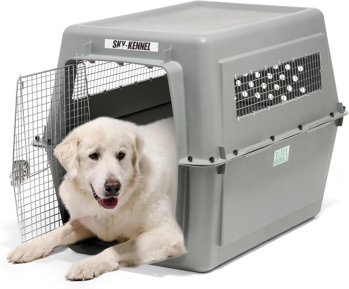 Petmate 00200 Sky Kennel for Pets from 25 to 30-Pound, Light Gray