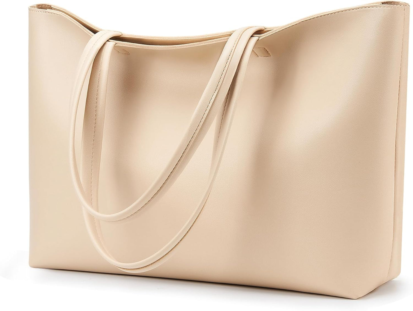 KALIDI Tote Bag Zipper Shoulder Bag Faux Leather Purses for Women Large Casual Handbag Work Dating College
