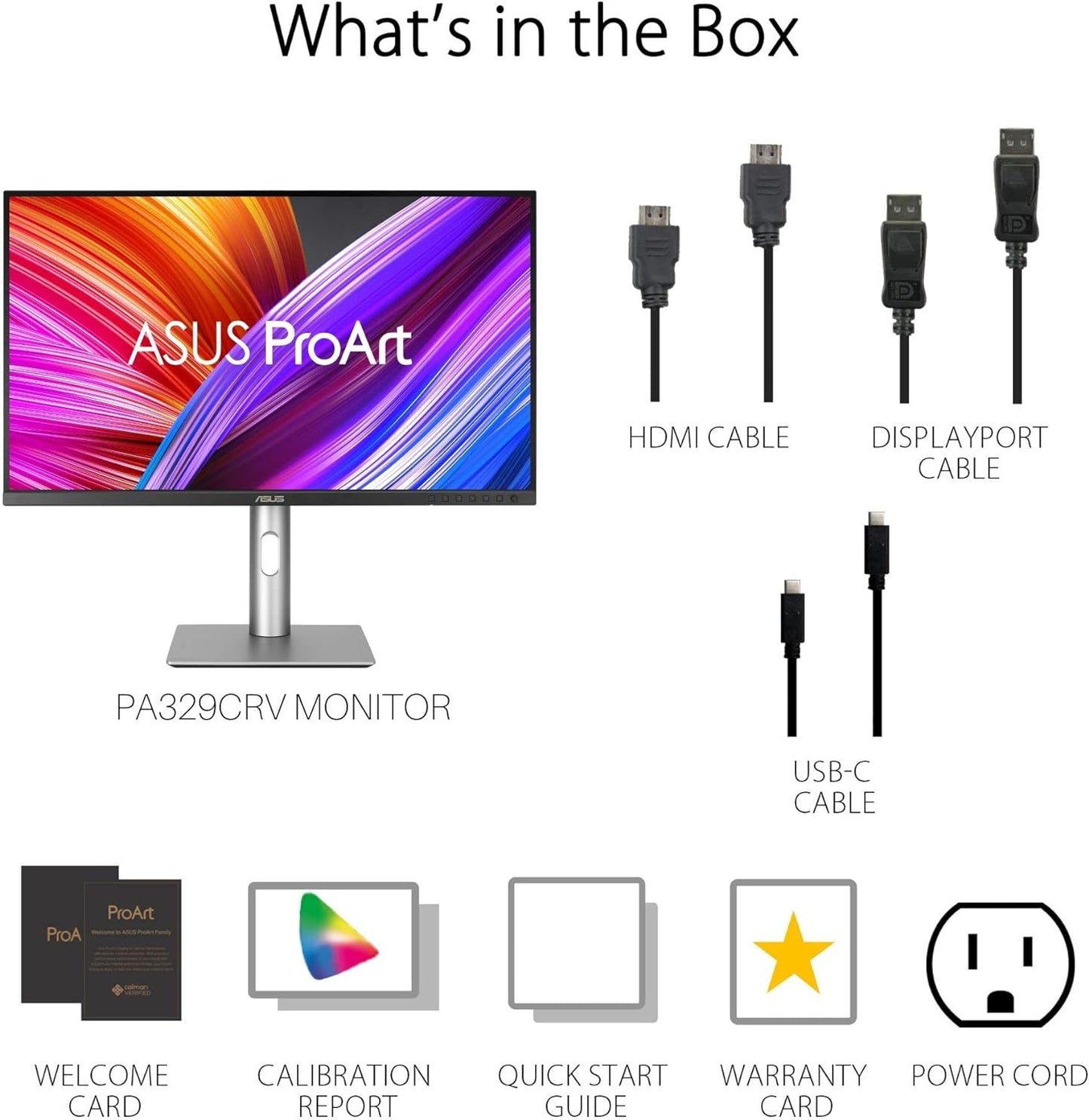 ASUS ProArt Display 27" Monitor PA278CV - WQHD (2560 x 1440), IPS, 100% sRGB, 100% Rec. 709, ΔE < 2, Calman Verified, USB Hub, USB-C, DisplayPort Daisy-Chaining, HDMI, Eye Care, Height Adjustable , BLACK/SLIVER