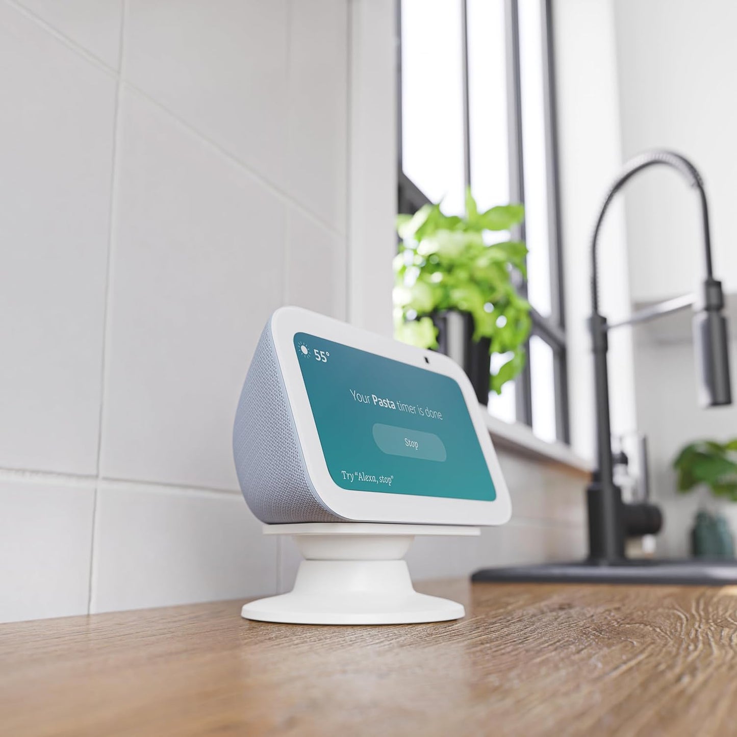 Made for Amazon Tilt + Swivel Stand for Echo Show 5 (3rd Generation), 2023 Release