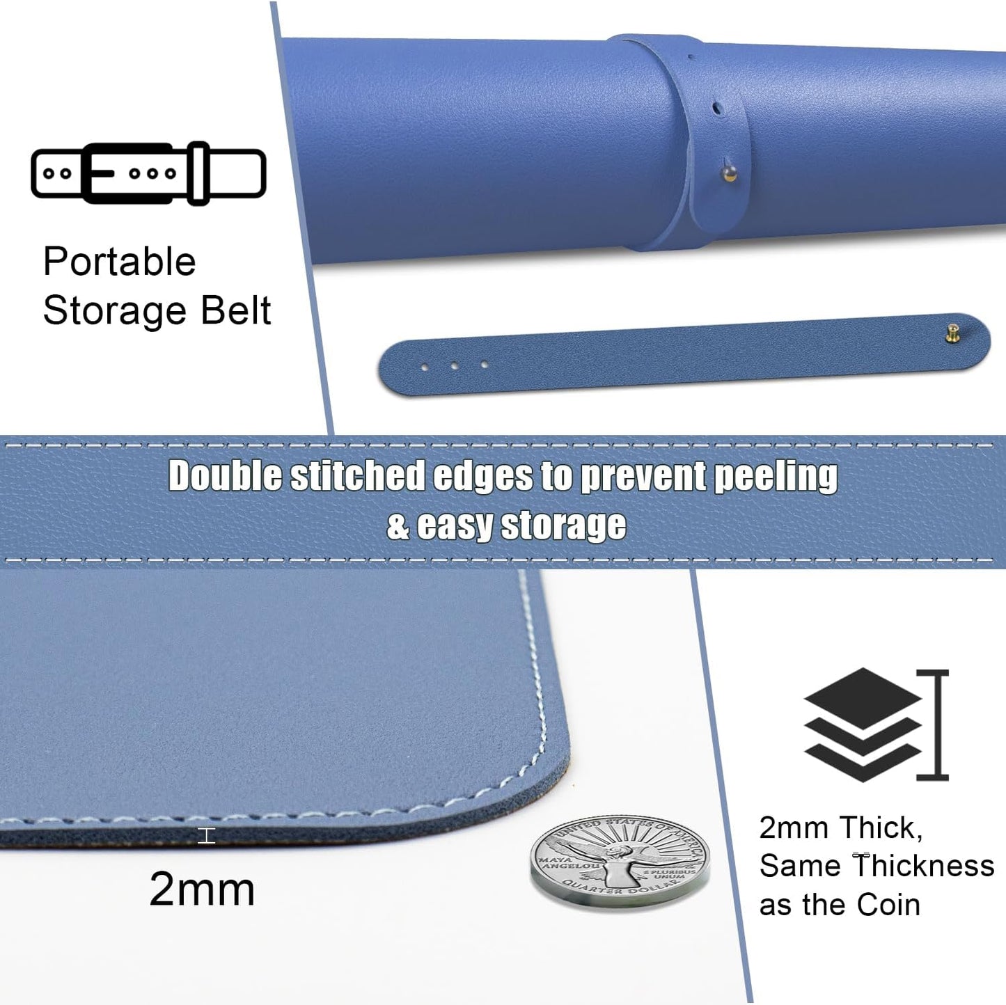 Purilite Select Dual-Sided Desk Pad