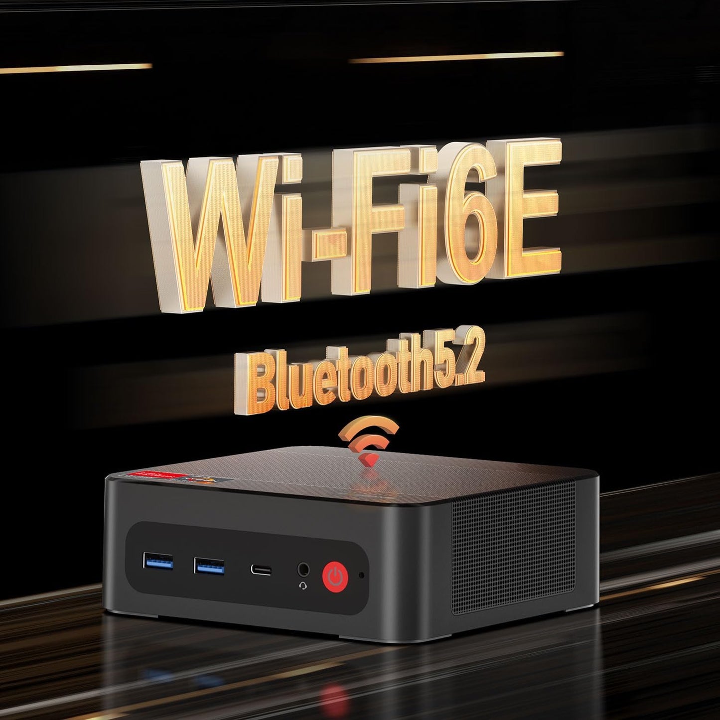BOSGAME Mini PC P4, Desktop Computers Ryzen 7 5825U PC, Dual LAN Mini Gaming PC,16GB DDR4 RAM, 512GB NVMe SSD, 4K Triple Display, Wi-Fi 6E, Bluetooth 5.2