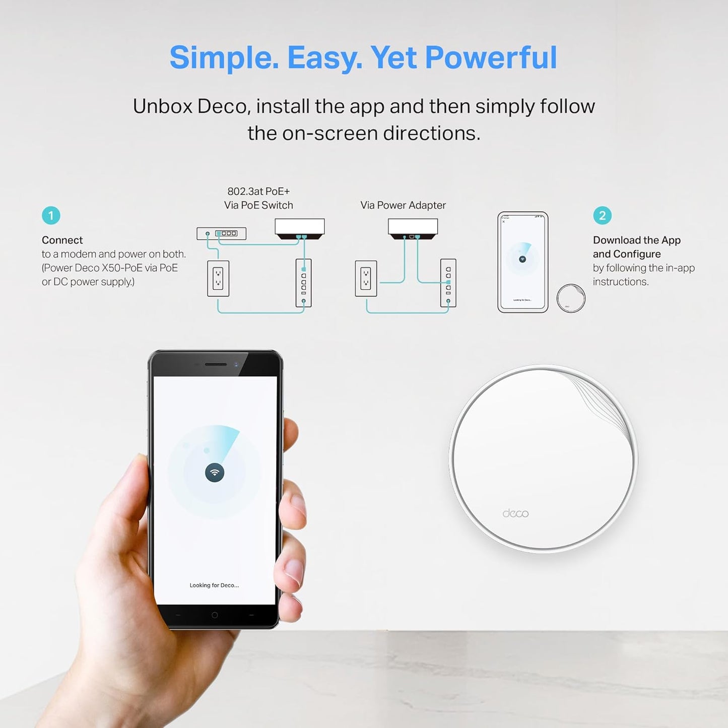 TP-Link Deco Whole Home Mesh WiFi System (Deco M4) – Up to 5,500 Sq. Ft. Coverage, Replaces Wireless Internet Routers and Extenders, Gigabit Ports, Works with Alexa, 3-Pack