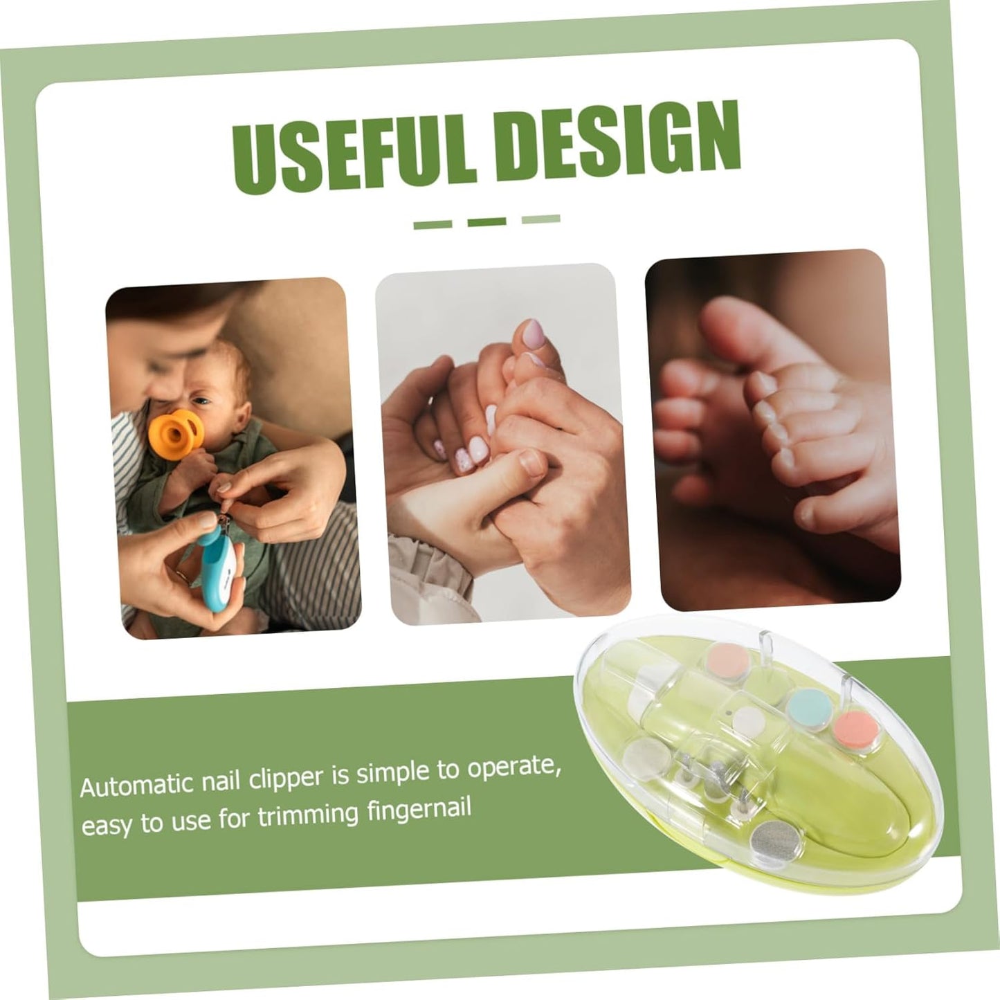 Gogogmee Rechargeable Small Electric Nail Clipper for Boy Girl and Adults Portable Automatic Nail Trimmer