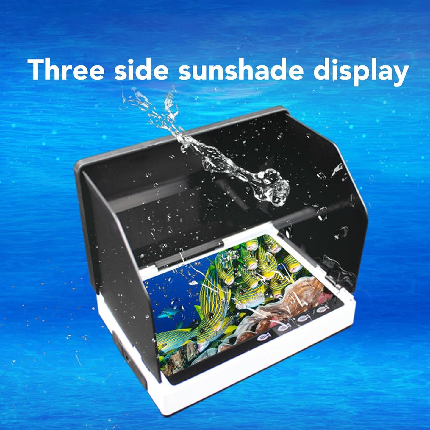 Fishing Camera, Fish Finder Underwater Fishing Camera 4.5inch Screen Infrared Night Vision 8000mAh Battery IPS Display for Fishing Lake Boat Kayak