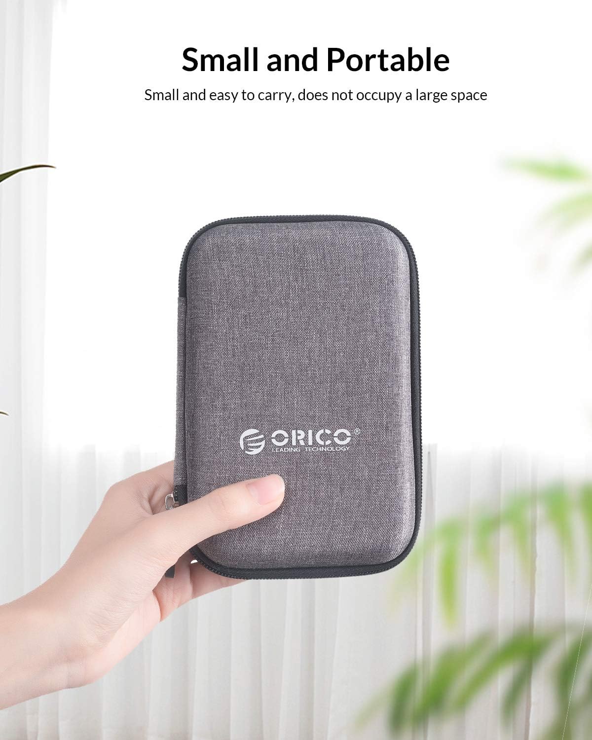 ORICO 5 Pack External Hard Drive Case 2.5 Inch Shockproof Hard Drive Bag Travel Electronics Organizer Carry Case for WD, Toshiba, Seagate, Samsung, Hitachi Hard Drive and Accessories like SD Card, USB Cable, Power Bank, Earphone, Black