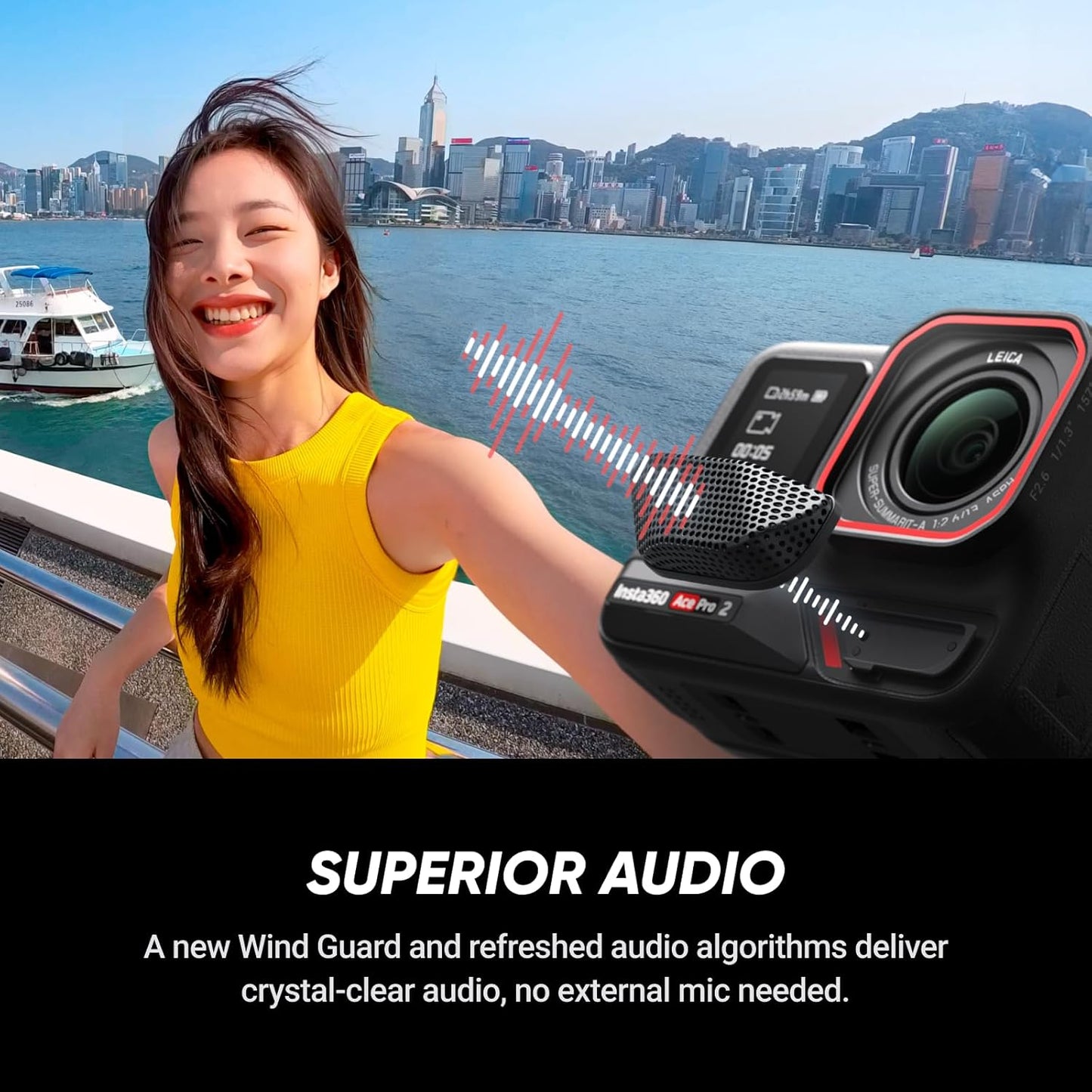 Insta360 Ace Pro 2 Get-Set Bundle- 8K Waterproof Action Camera Co-Engineered with Leica, 1/1.3" Sensor, Dual AI Chip, Leading Low Light, Superior Audio, Flip Screen & AI Editing, Dual Battery