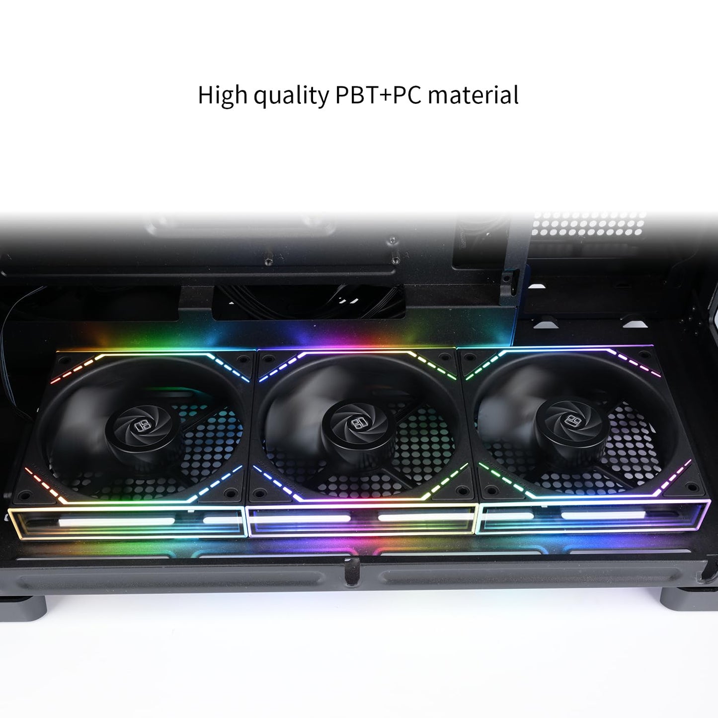 Thermalright TL-M12QR X3 Case Fan, CPU Cooler Comes with ARGB Mirror Light Effect,PC PWM Silent Cooling with 1500RPM Speed,Reverse CPU Cooler Fan (120mm, Black)