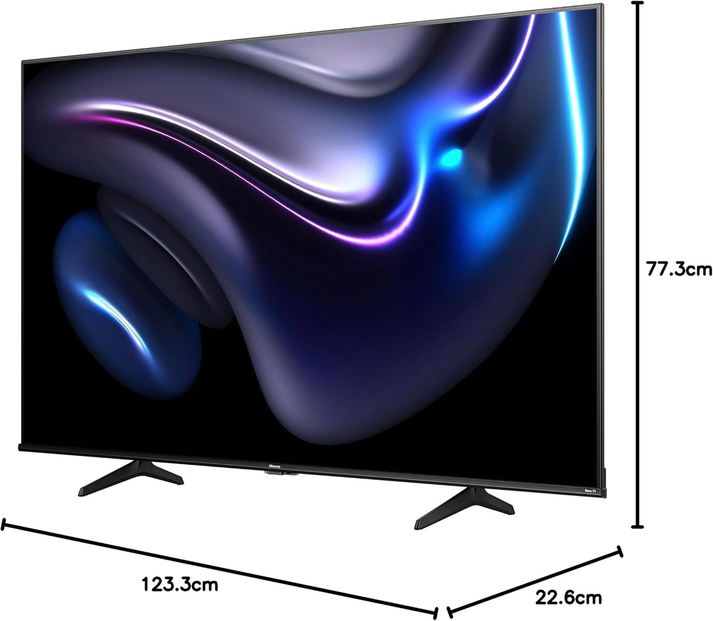 Hisense 58R63N-58 inch 4K UHD HDR LED Roku Smart TV-2024