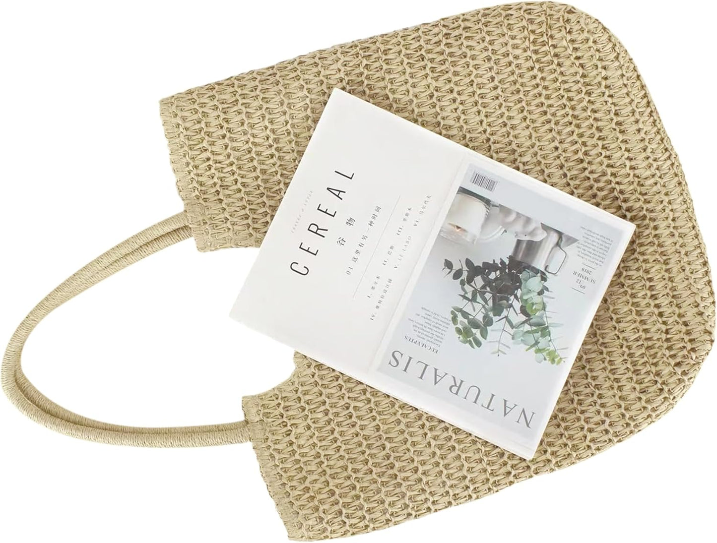 Straw Beach Bags for Women Large Beach Tote Bag Woven Shoulder Handbag Purse for Summer