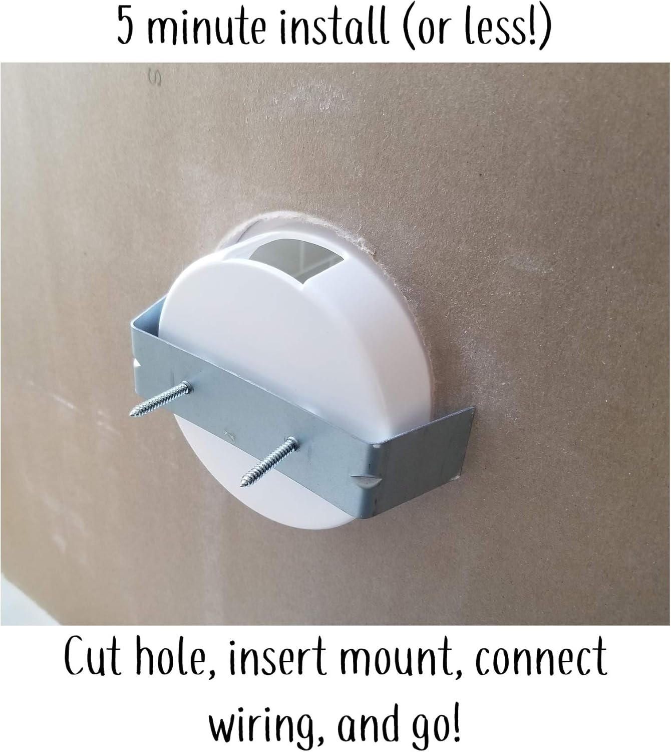 Mount Genie Simple Built-in Wall Mount for Google Nest Mini (2nd Gen) | Award Winning Design | Improves Sound and Appearance | Designed in USA (1-pack)