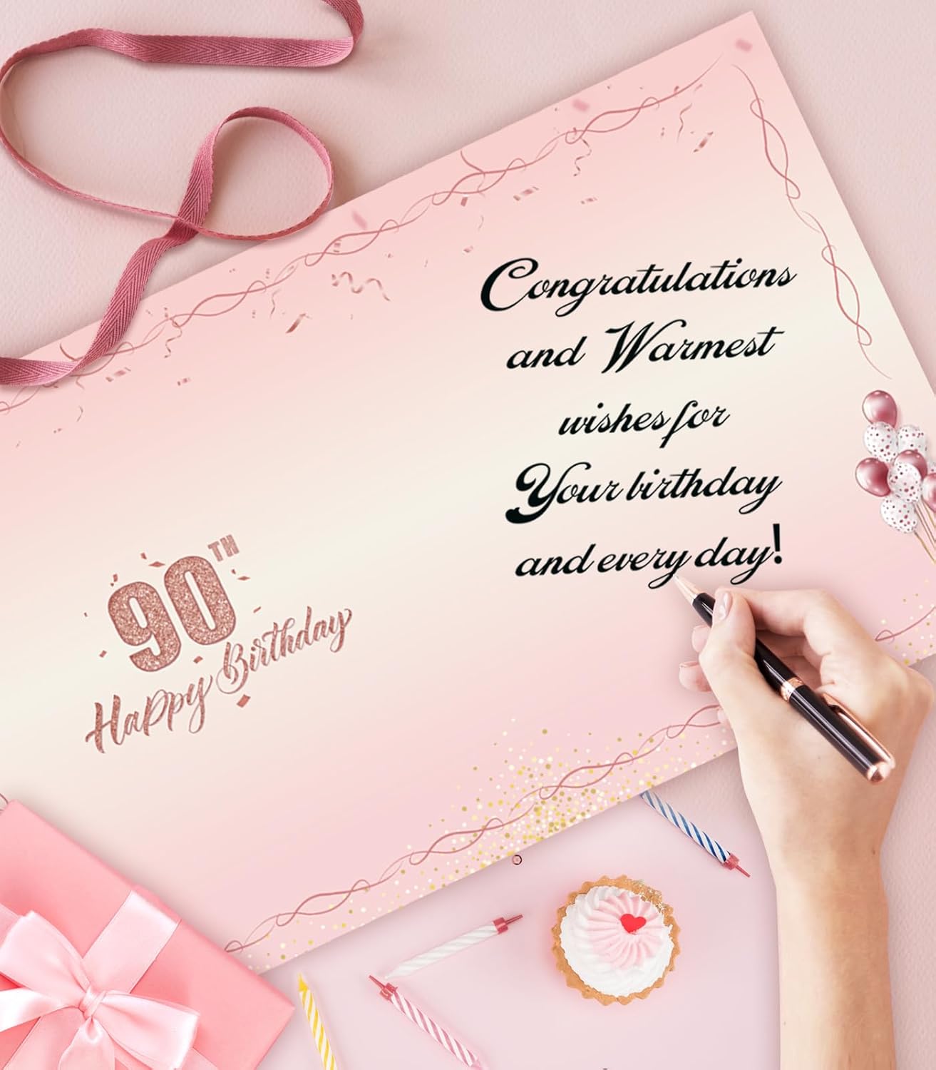 50th Birthday Card, Jumbo CANADA 25x20cm Back in 1975, Gilding Happy 50th Birthday Decoration for Woman, Men, Funny 50 Birthday Gifts for Wife, Husband, Him, Her, Mom