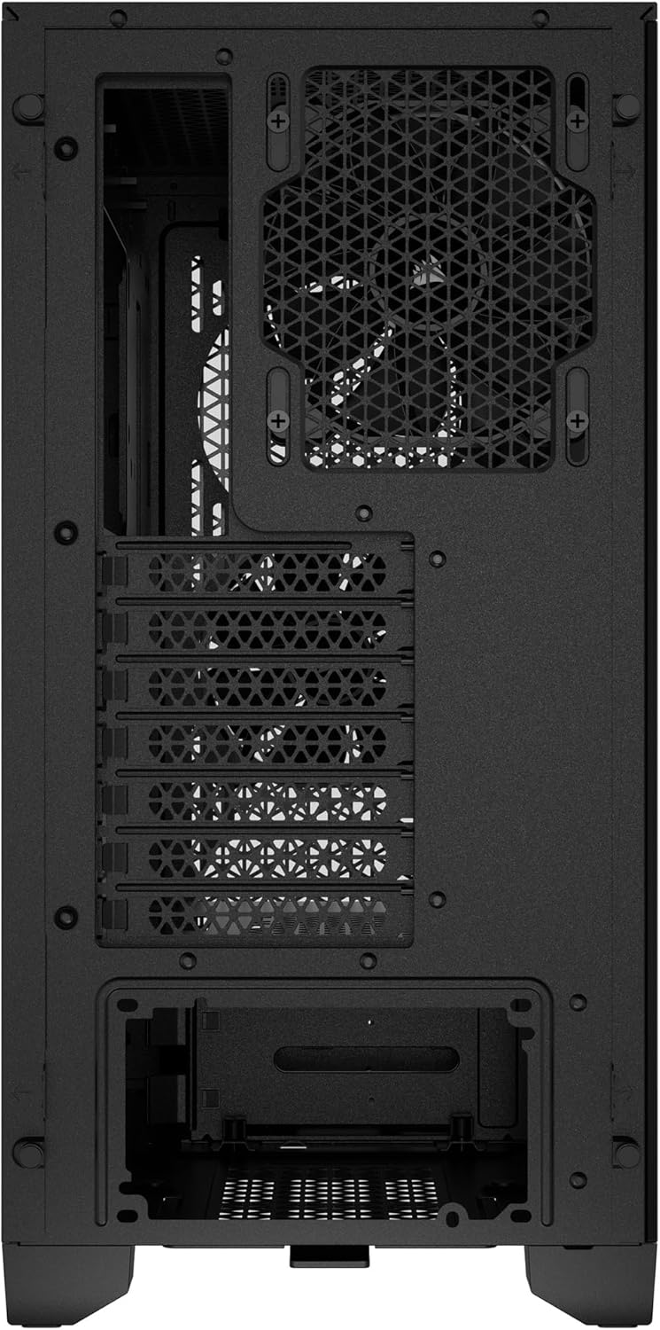 CORSAIR 3000D Airflow Mid-Tower PC Case – 2X SP120 Elite Fans – Four-Slot GPU Support – Fits up to 8X 120mm Fans – High-Airflow Design – Black