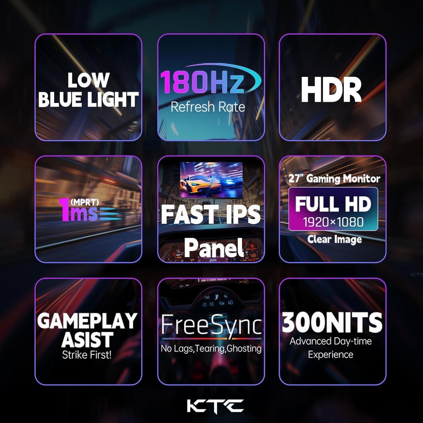 KTC 32 Inch 2K Computer Monitor, IPS 1440p Monitor with Ultra-Thin Bezels, HDR10, Freesync/G-sync, HDMI/DP Ports, Tilt Adjustable, Eyecare, Ideal for Business, Office, and Casual Gaming
