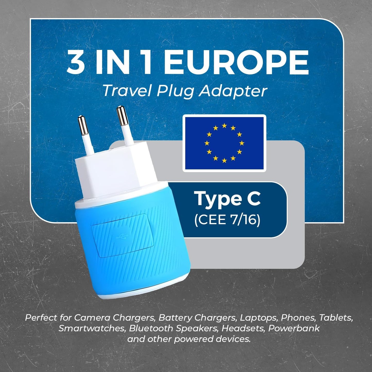 OREI South Africa, Botswana, Namibia Travel Plug Adapter with Dual USB - USA Input - Type M (U2U-10L), Will work with Cell Phones, Camera, Laptop, Tablets, iPad, iPhone