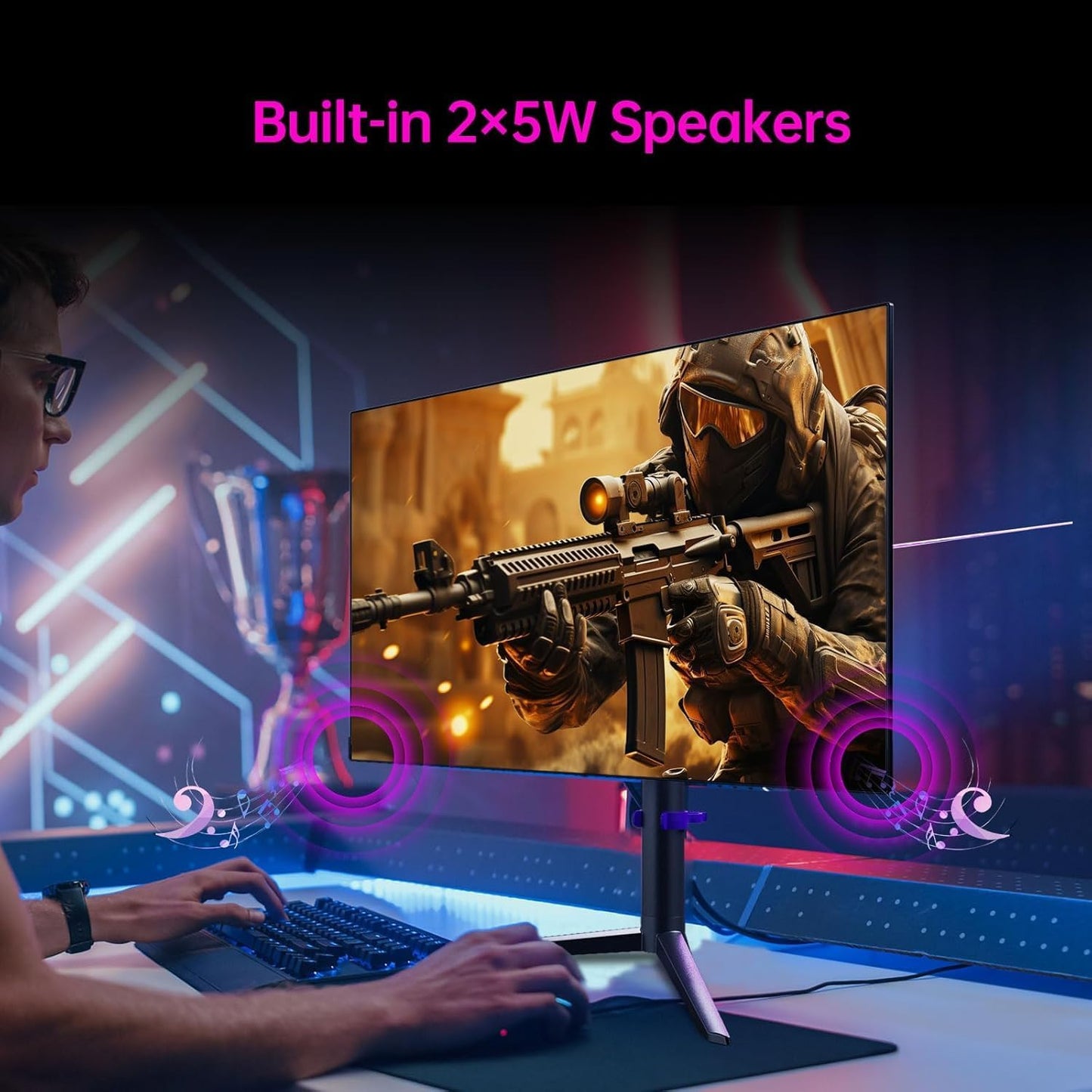 KTC 32 Inch 2K Computer Monitor, IPS 1440p Monitor with Ultra-Thin Bezels, HDR10, Freesync/G-sync, HDMI/DP Ports, Tilt Adjustable, Eyecare, Ideal for Business, Office, and Casual Gaming