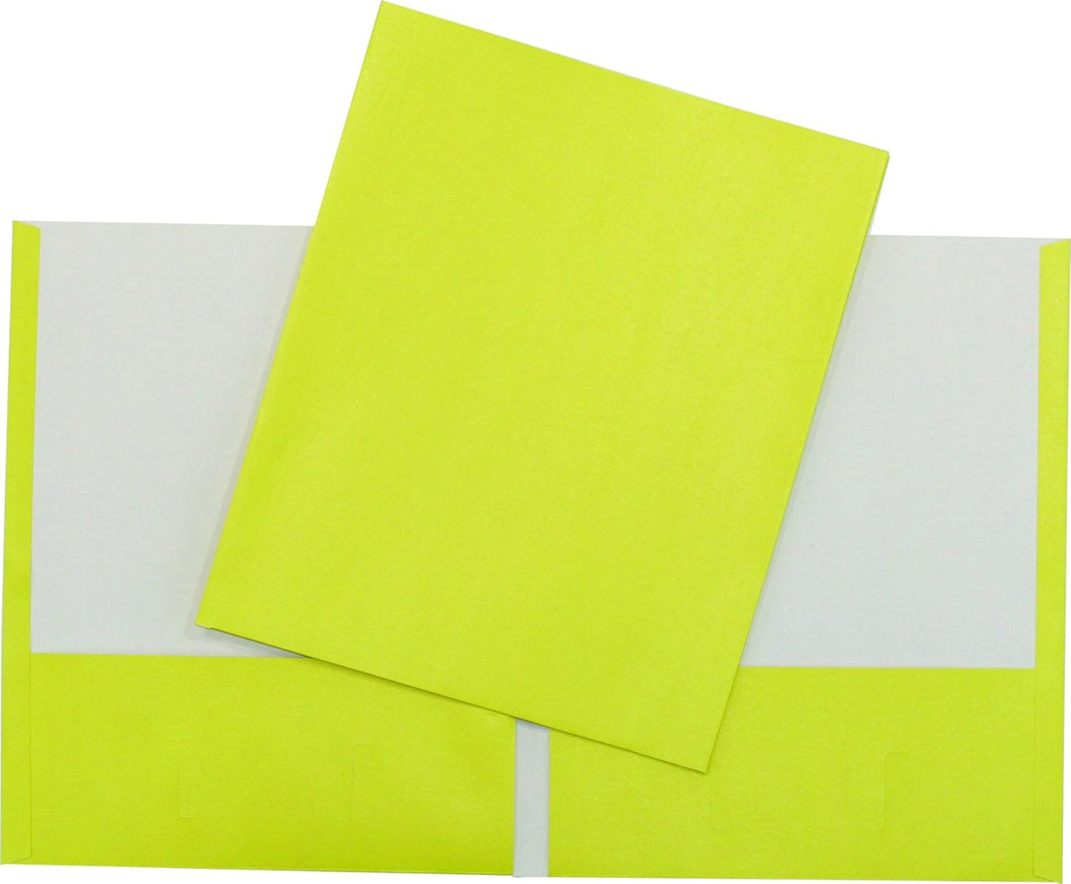 Hilroy Twin Pocket Portfolios, 9.5" x 11.75", 4-Pack, Assorted Colours (06042) - PuriLite