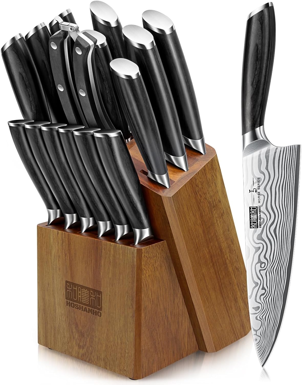HOSHANHO Fillet Knife 7 Inch, Razor Sharp Boning Knife for Meat Poultry Chicken Cutting, Japanese High Carbon Powder Steel Fish Knife with Flexible Blade and Pakkawood Handle