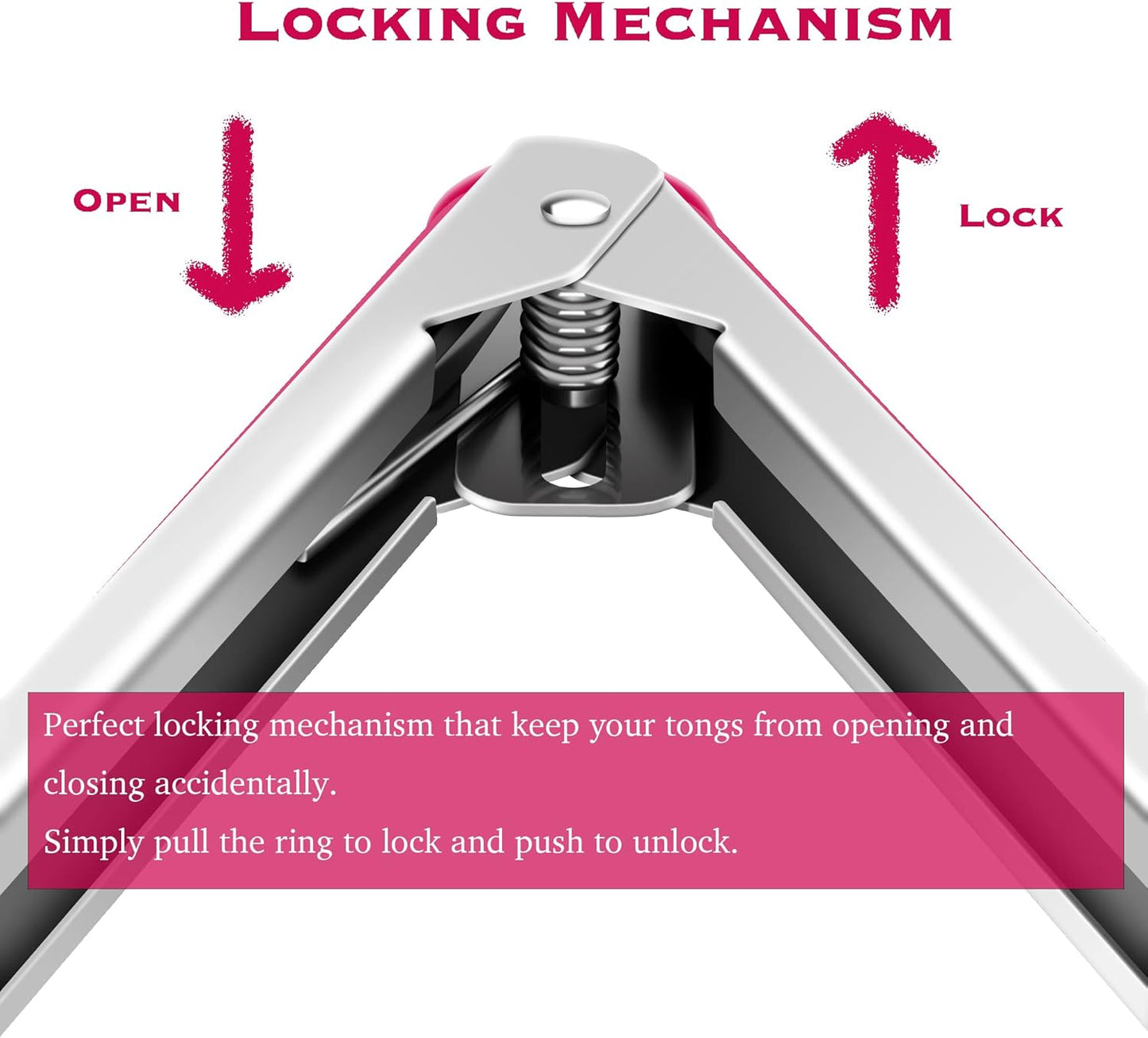 Purilite Select Silicone & Stainless Steel Kitchen Tongs