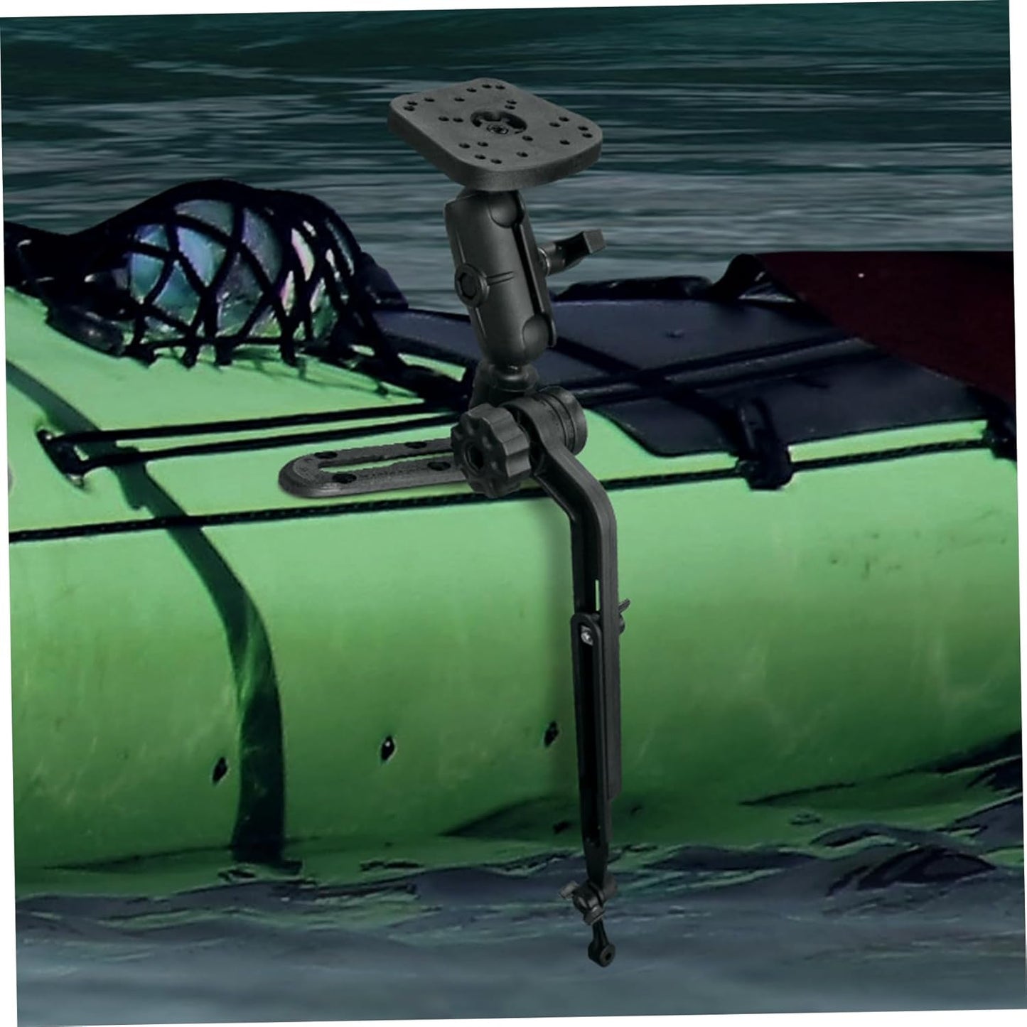 Kayak Fish Finder Mount 360° Adjustable 1.5" Ball Kayak Transducer Mount with Expandable Suspension Arm Fish Finder Transducer ..