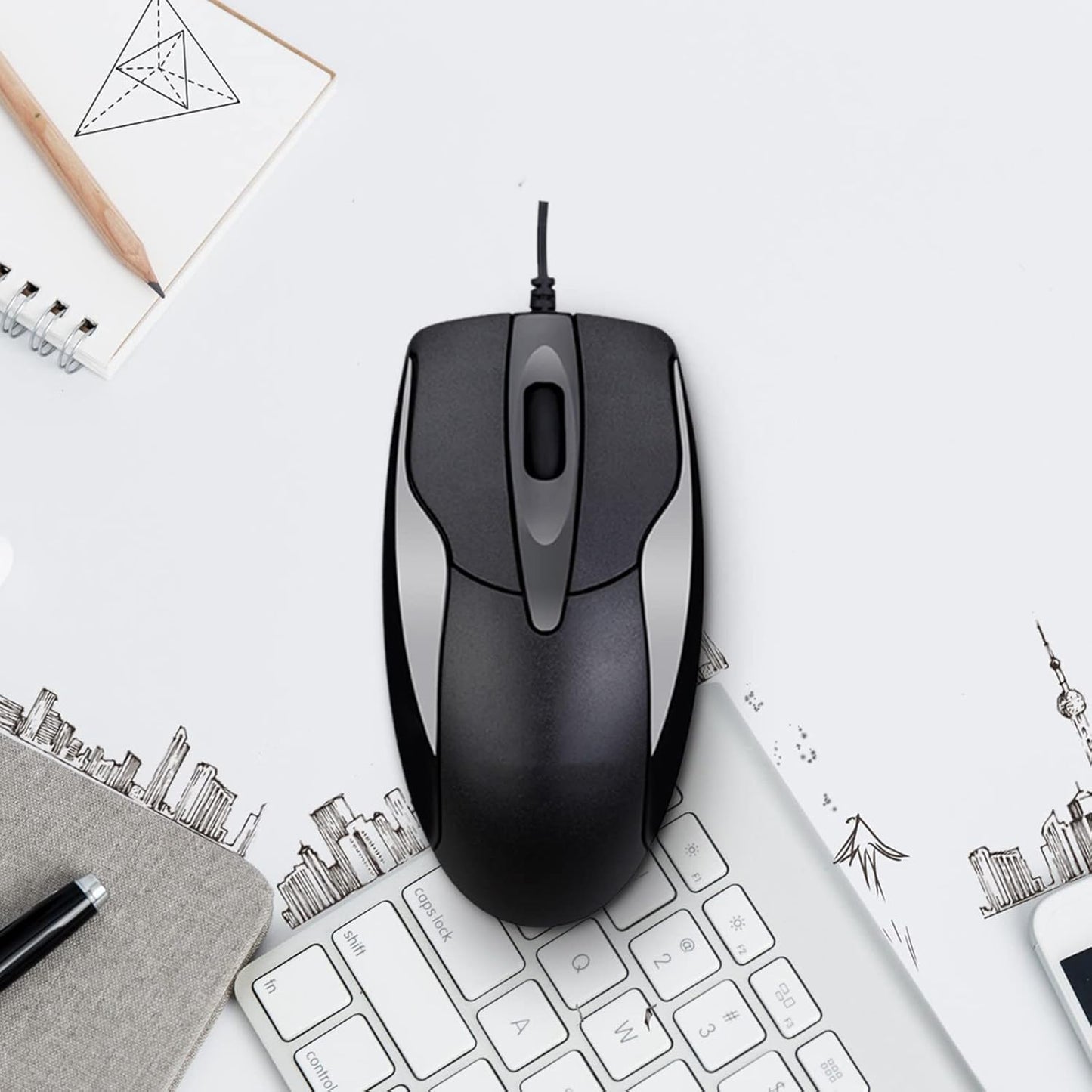 Purilite Select 1200DPI 3-Button Wired Mouse