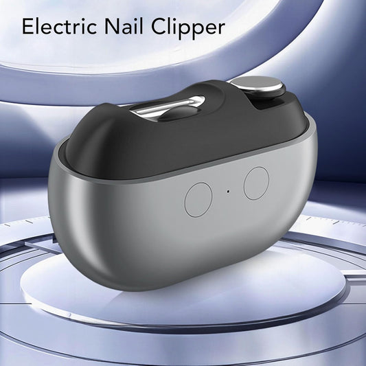 3 in 1 Electric Polishing Automatic Nail Clippers, Electric Nail Clippers for Fingers and Toes Adults, Rechargeable Electric Nail File Kit for Thick Toenails, 2 Speed (Black) - PuriLite