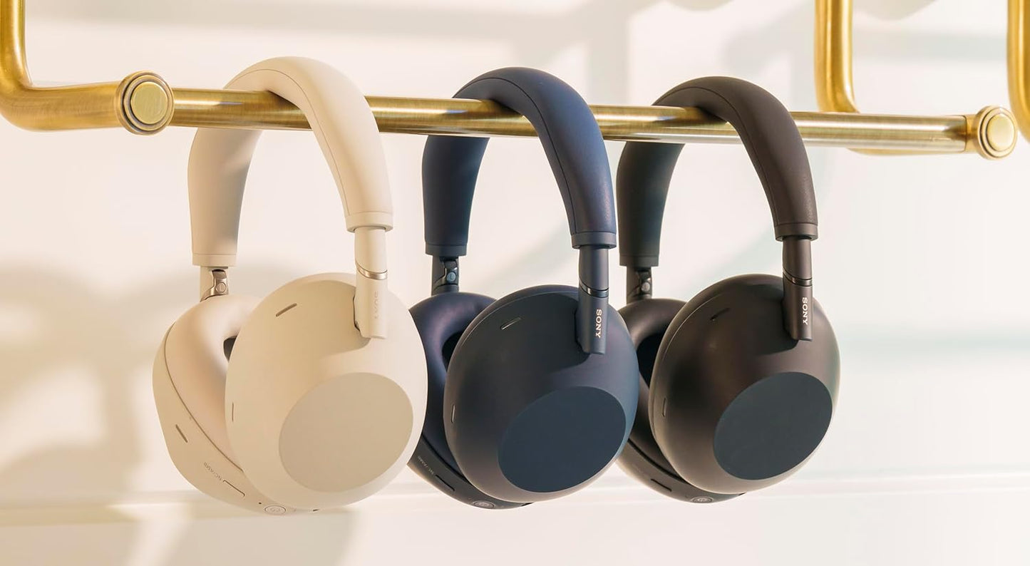 Sony WH-1000XM6 The Best Wireless Noise Canceling Headphones, HD NC Processor QN3, 12 Microphones, Adaptive NC Optimizer, Mastered by Engineers, Studio-Quality, 30-Hour Battery, Midnight Blue