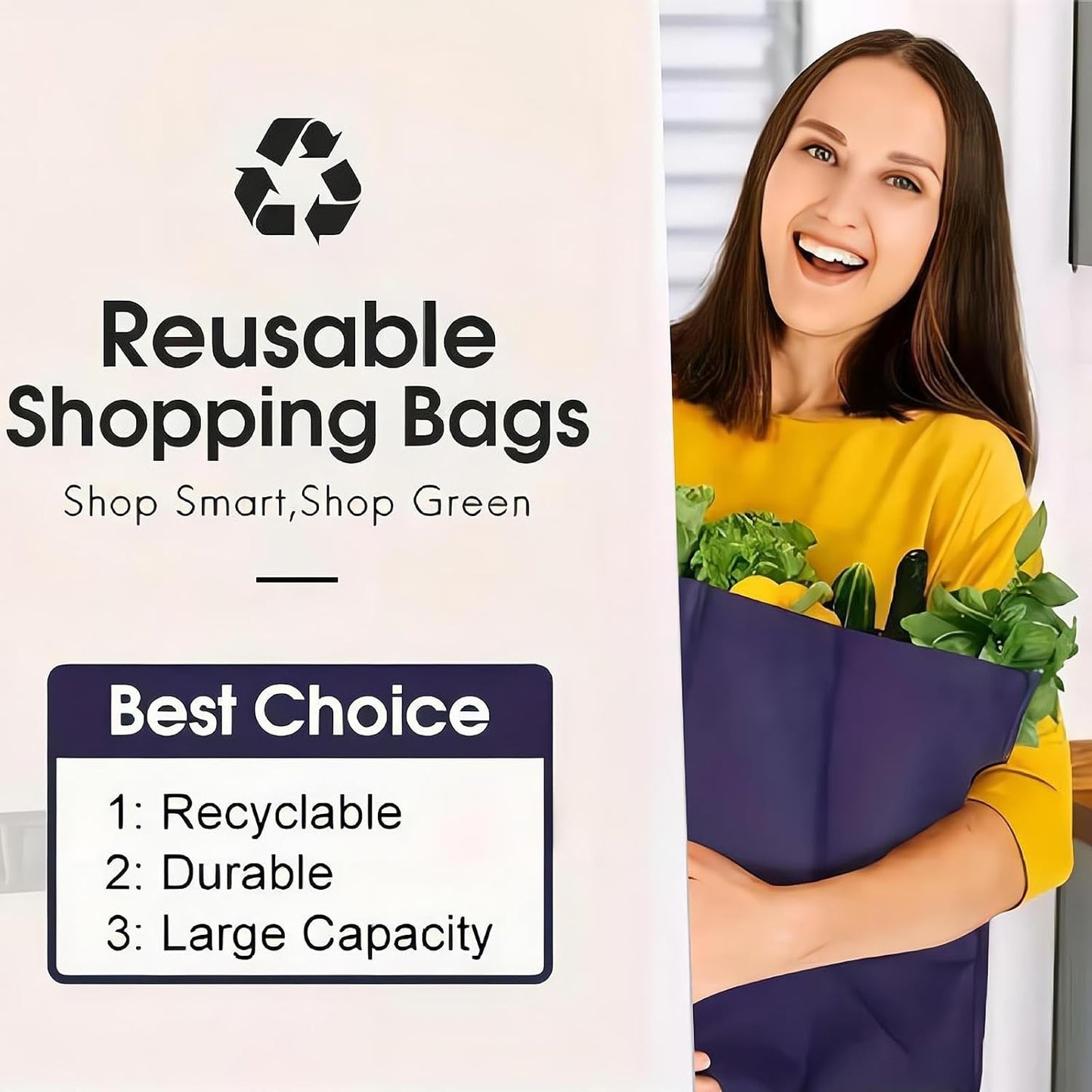 Purilite Select™ EcoSmart 12-Pack Reusable Shopping Bags