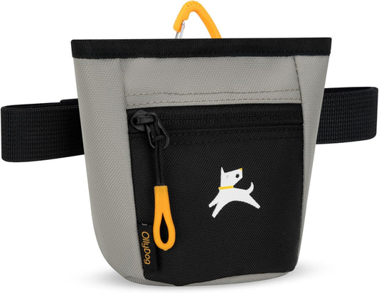 OllyDog Goodie Treat Bag, Dog Treat Pouch, Waist Belt Clip for Hands-Free Training, Magnetic Closure, Dog Training and Behavior Aids, Three Ways to Wear (Wet Weather) - PuriLite