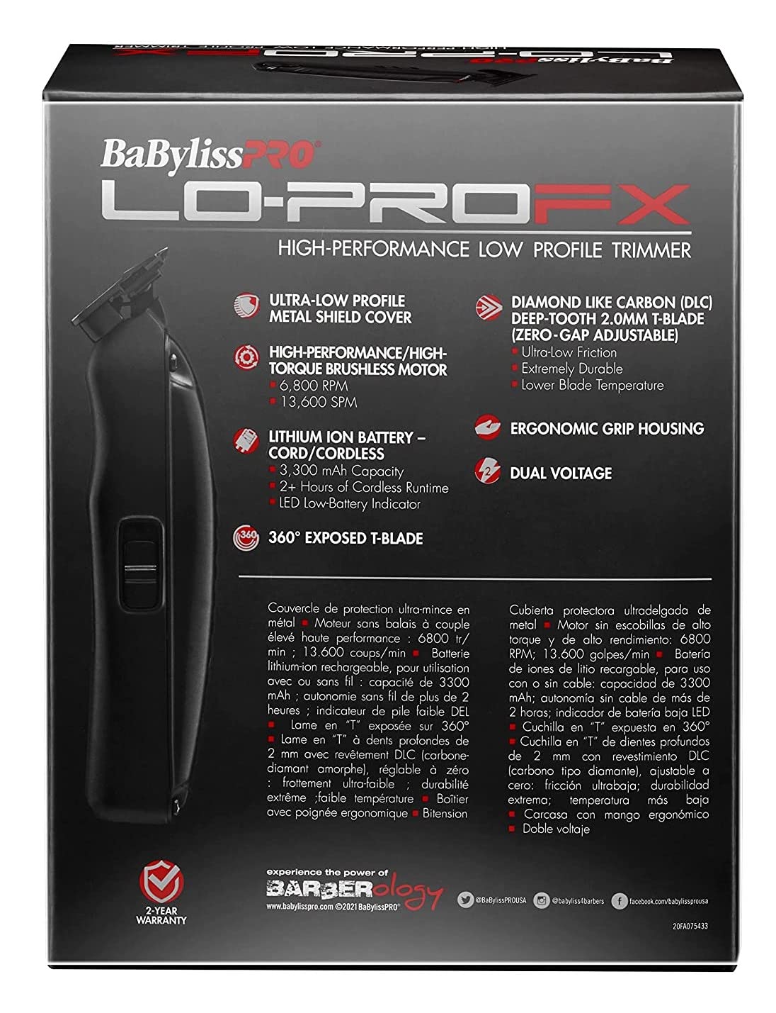 BaBylissPRO Lo-ProFX High-Performance Low Profile Collection