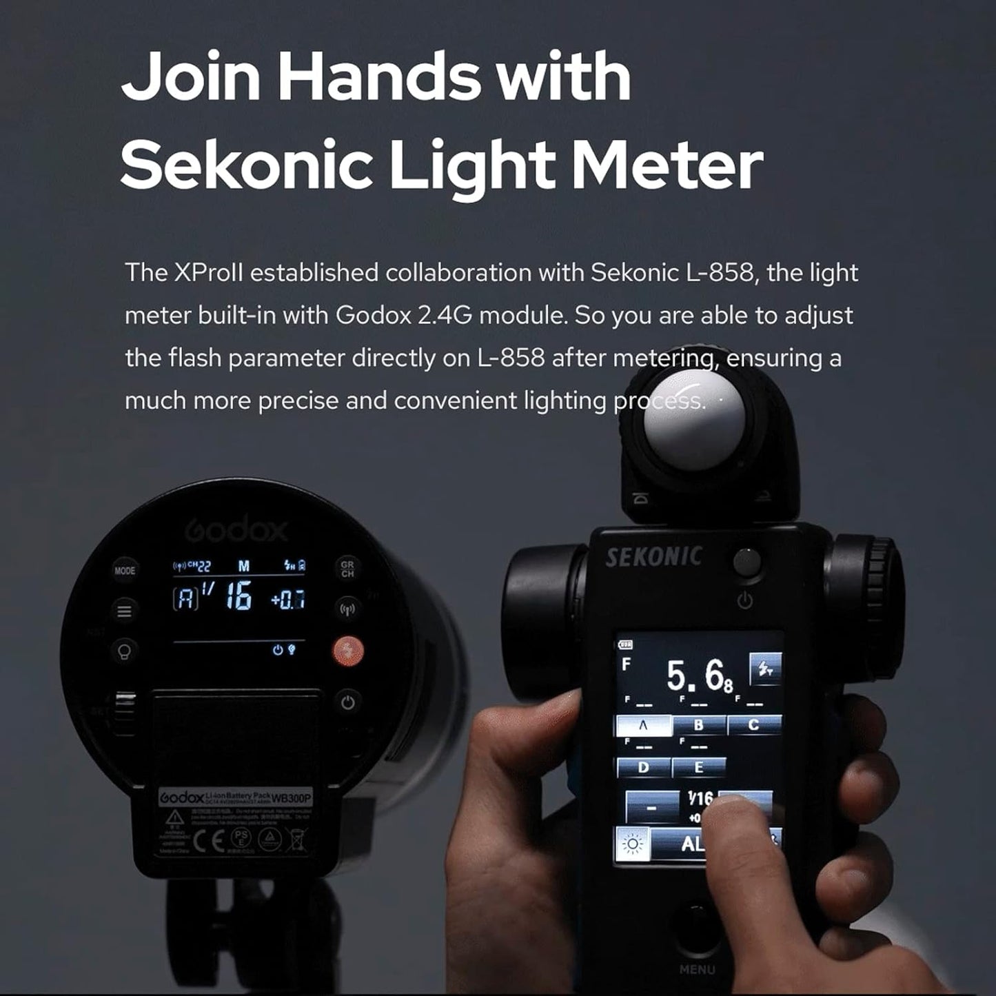 Godox XPROII-C 2.4G Wireless Flash Trigger Transmitter TTL Autoflash 1/8000s HSS Large LCD Screen 32 Channels 16 Groups Replacement for Canon Cameras