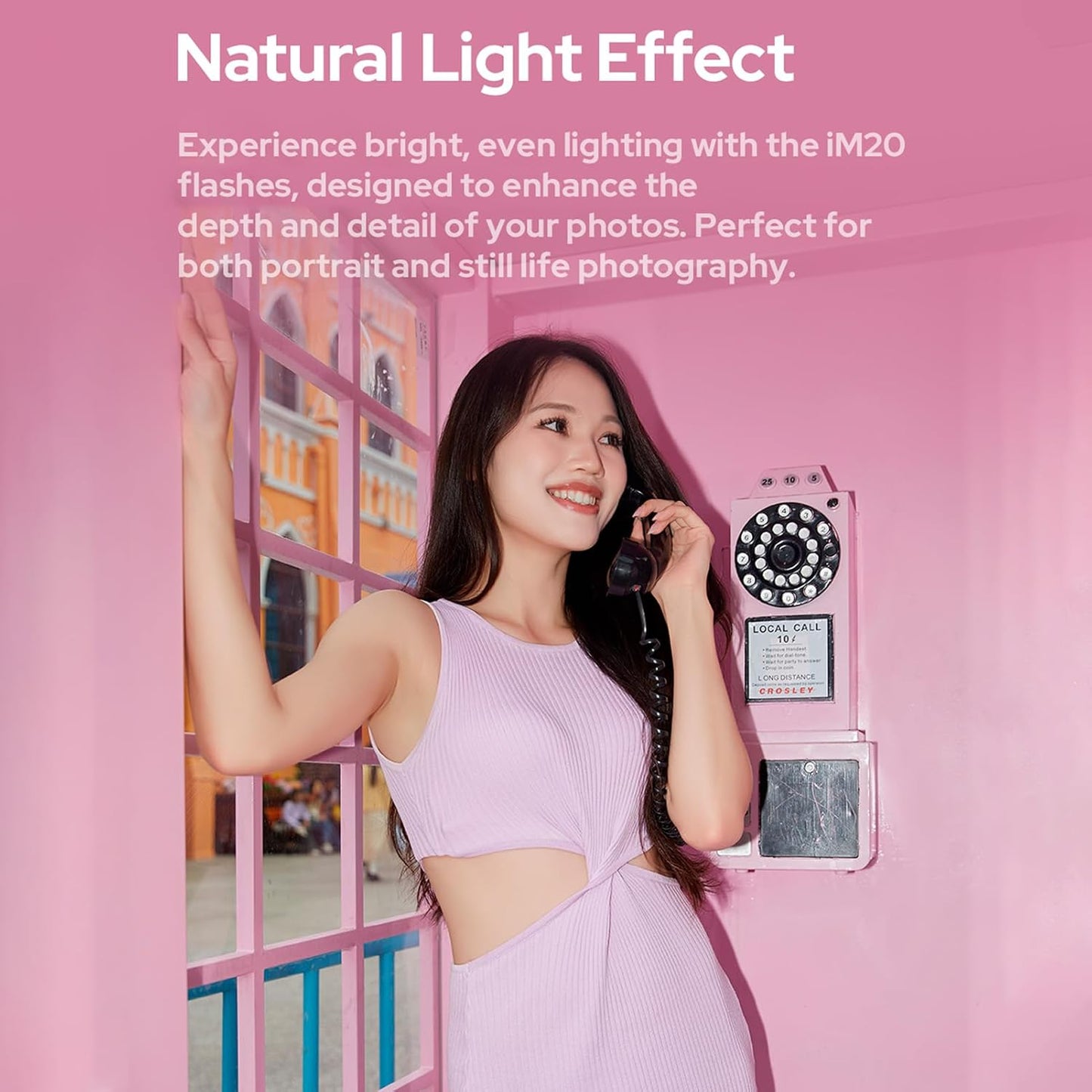 Godox iM30 Mini Camera Flash GN15 On-Camera Speedlite with 7 Power Levels 3.6s Recycle Time Single-Contact Hot Shoe Replacement for Canon Nikon Sony Mirrorless Cameras