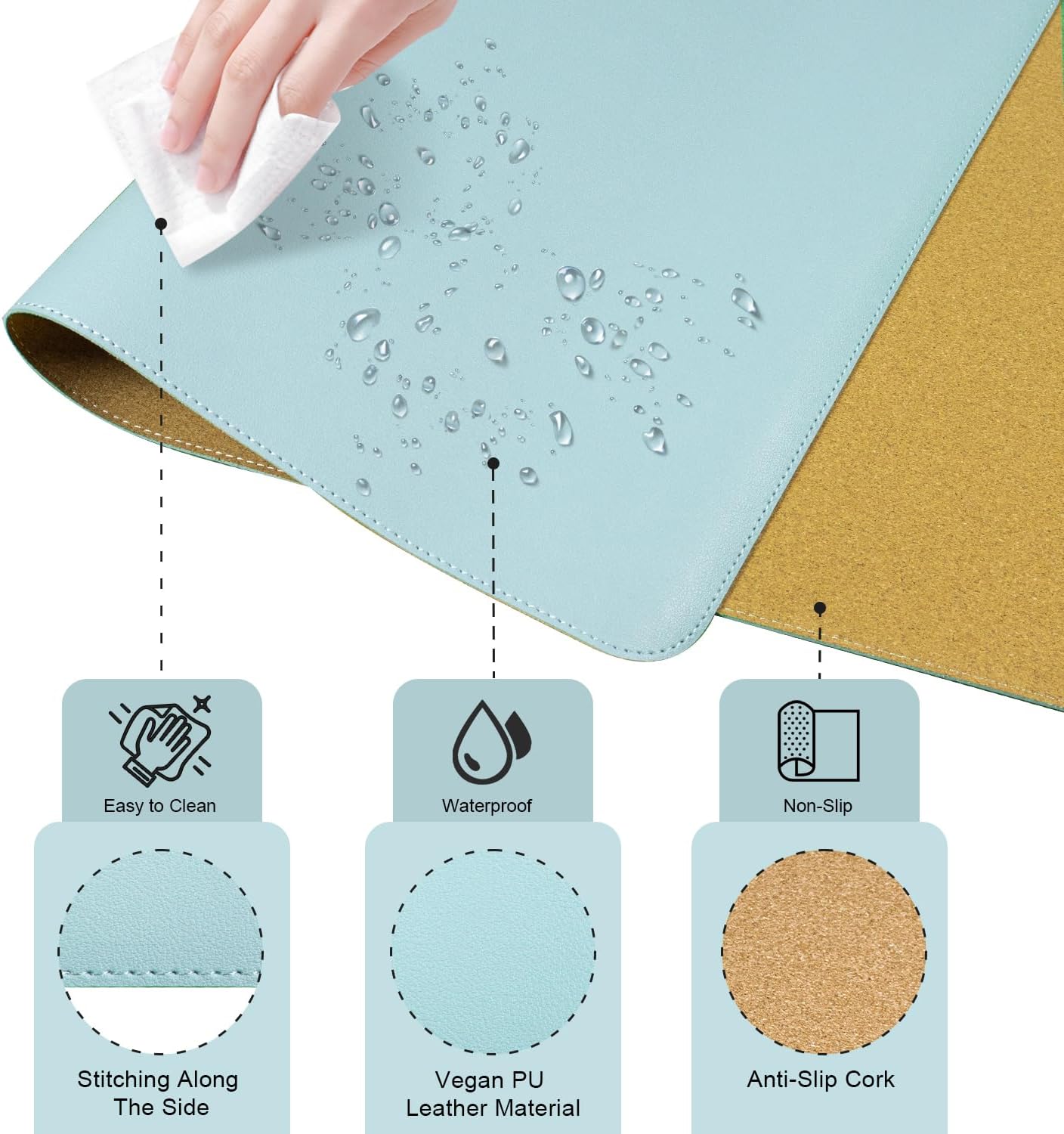 Purilite Select Dual-Sided Desk Pad