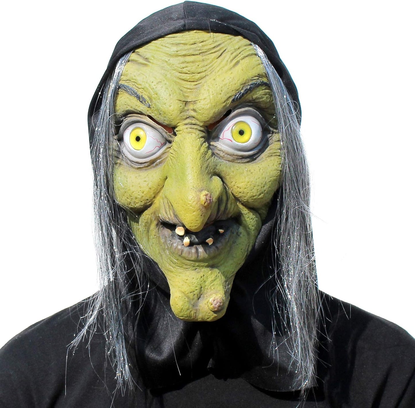 PartyHop - Old Woman Witch Mask - Halloween Scary Horror Cosplay Costume