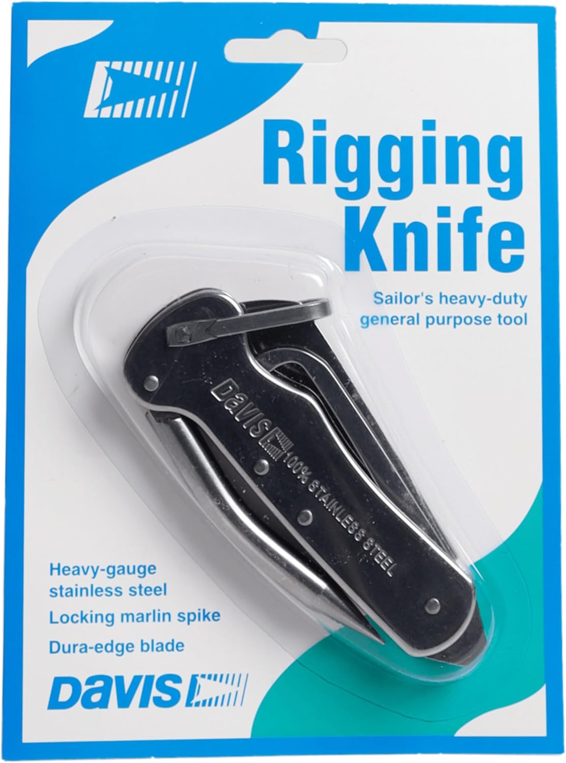 Davis Instruments Deluxe Rigging Knife, One Size, (1551),Aluminum