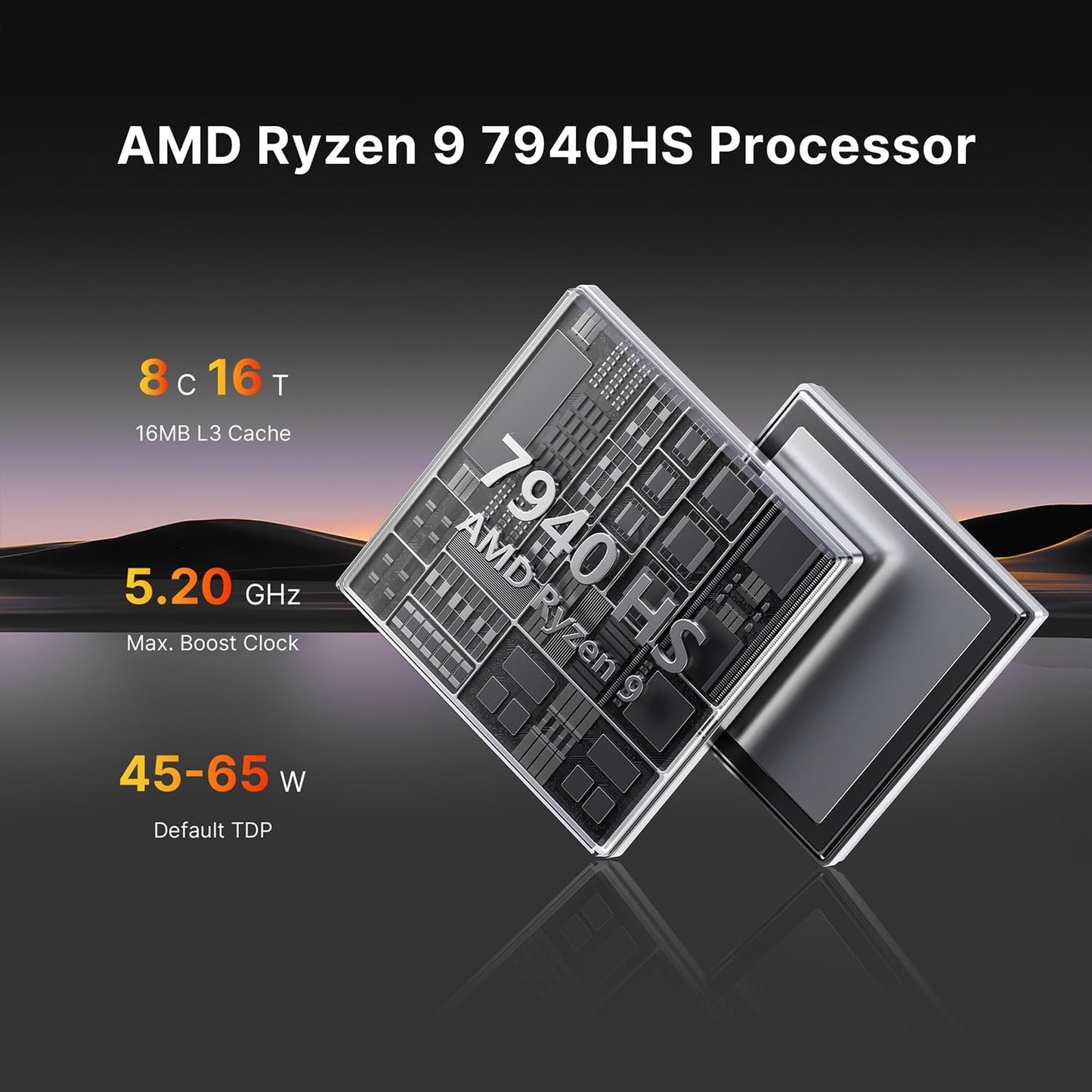BOSGAME P4 Plus Mini PC Desktop Computers, AMD Ryzen 7 5825U (up to 4.5GHz), 32GB DDR4, 1TB PCIe SSD, Dual LAN 2.5G & Wi-Fi 6E & BT5.2, 4K Triple Display, Compact Silent PC for Gaming, Office, Design