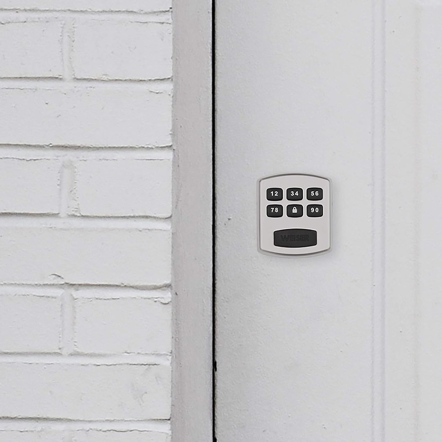 Weiser Powerbolt 3 Matte Black Keyless Entry Door Lock/Deadbolt Lock, 10-Button Keypad Door Lock with Auto Lock and 12-Month Battery Life, Electronic Door Locks for Front Door, Home Décor
