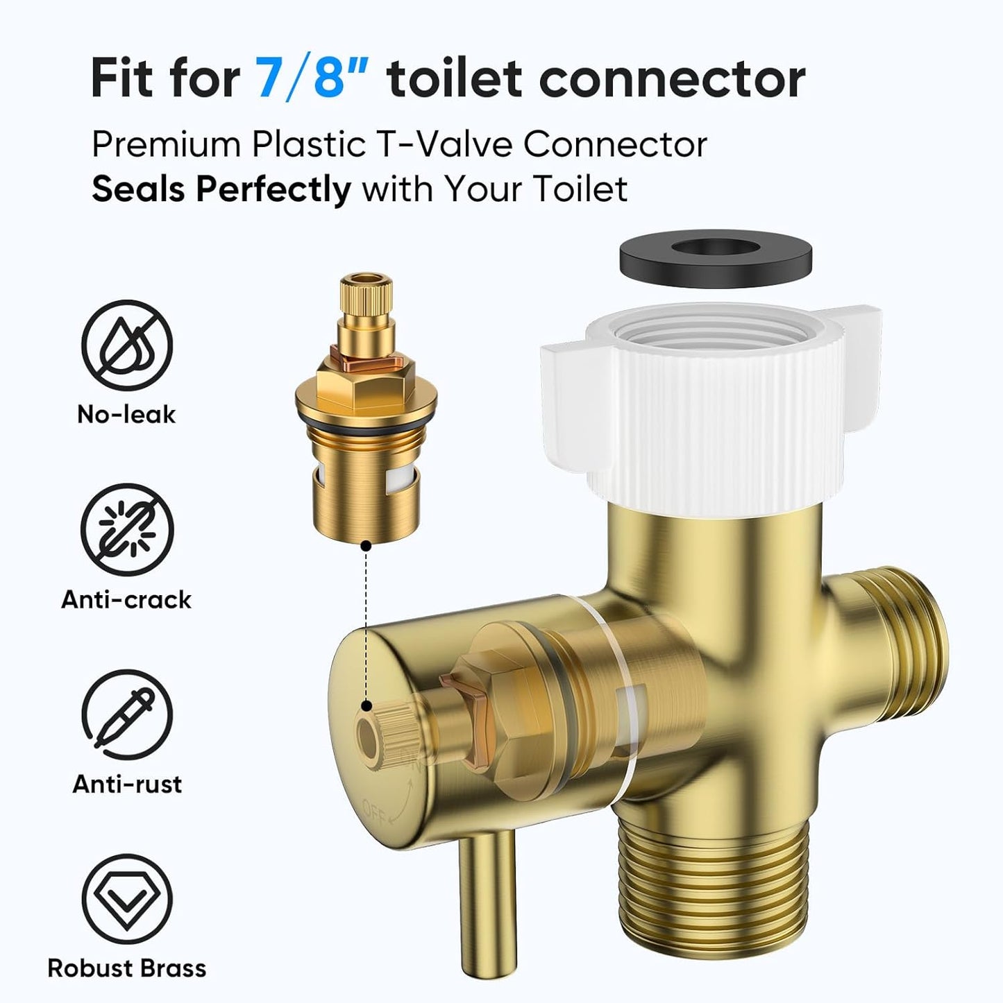 Arofa Handheld Bidet Sprayer for Toilet-Adjustable Water Pressure Control with Bidet Hose for Feminine Wash, Stainless Steel Brushed Nickel Cloth Diaper Bidet Toilet Sprayer for Baby Wash