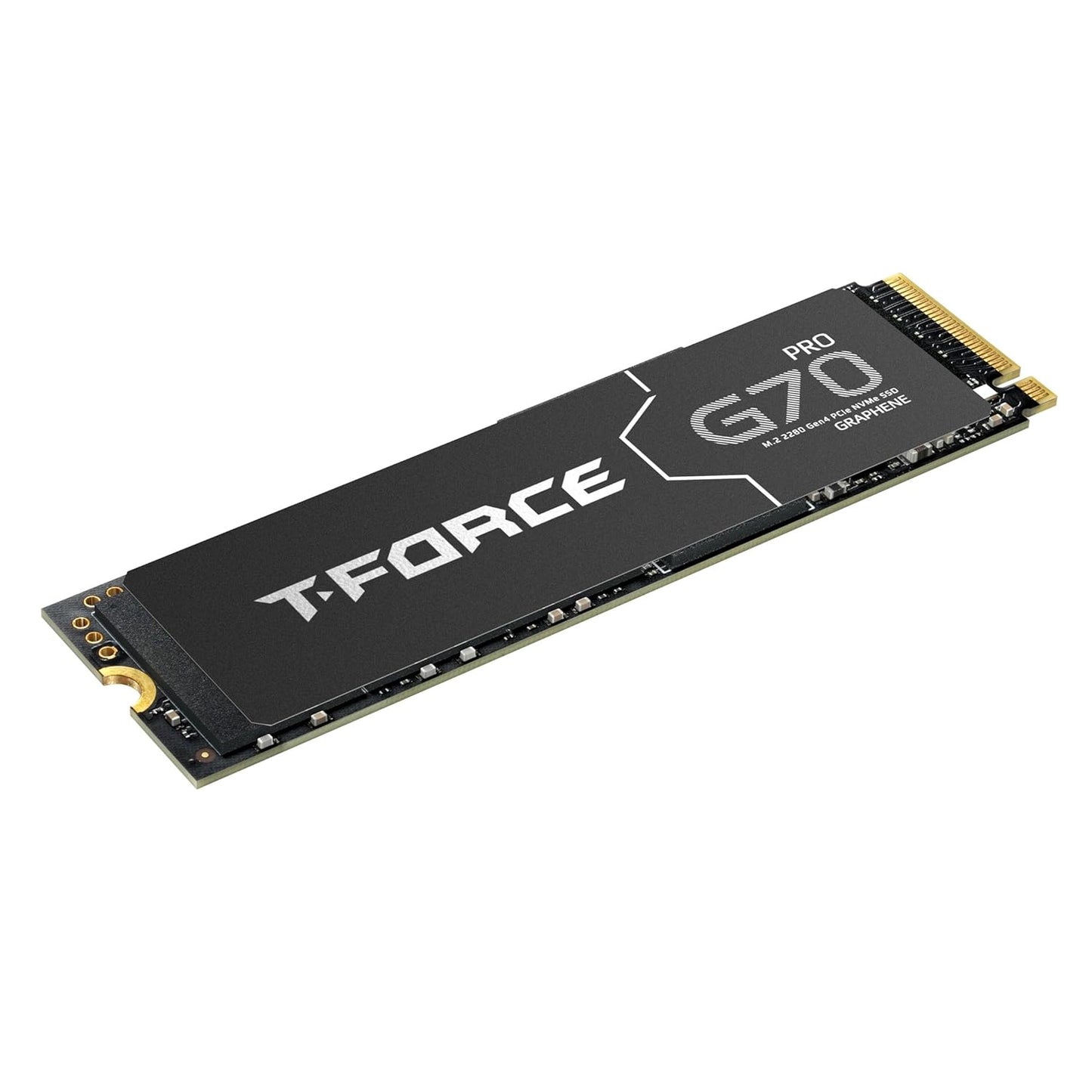 TEAMGROUP T-Force G70 PRO Graphene Heatsink 2TB DRAM SLC Cache 3D TLC NAND NVMe InnoGrit PCIe Gen4x4 M.2 2280 Gaming Internal SSD Works with PS5 Read/Write 7400/6800 MB/s TM8FFH002T0C129