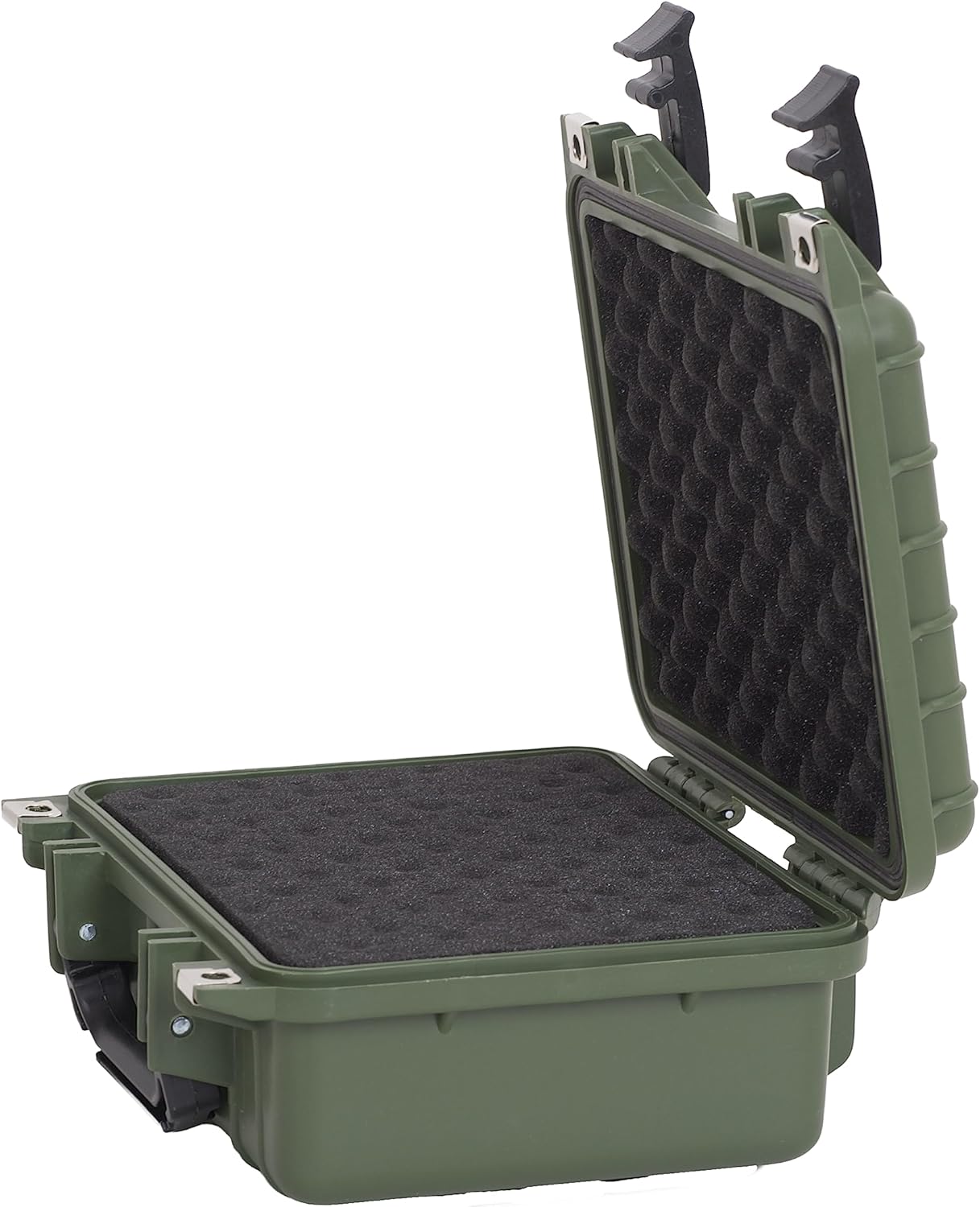 MEIJIA Portable All Weather Waterproof Protective Hard Case,Camera Case with Customizable Fit Foam,Fit Use of Drones, Camera, Equipments, 10.62inchx9.68inchx 4.87inch (Orange)