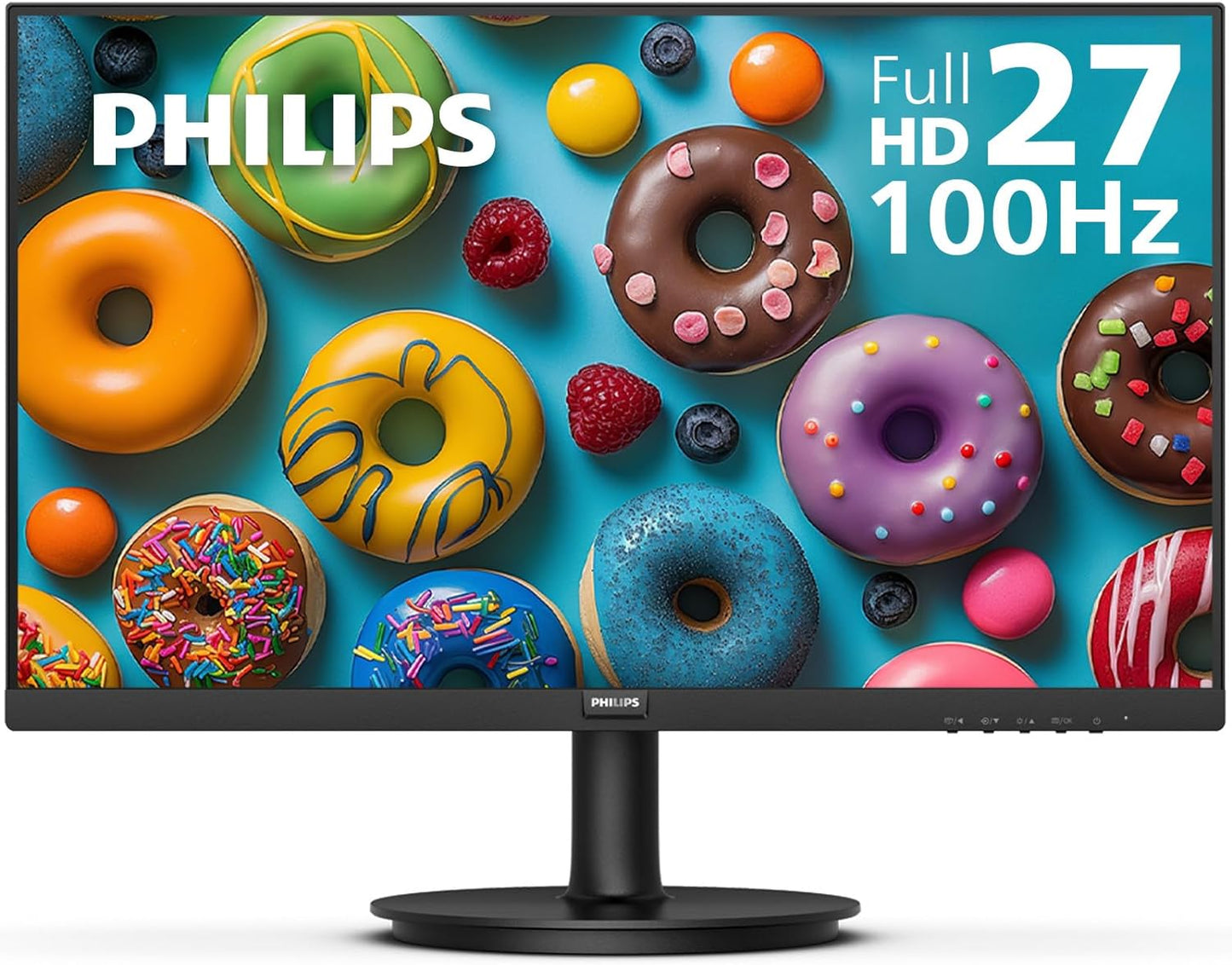 Philips 22 inch Class Thin Full HD (1920 x 1080) 75Hz Monitor, VESA, HDMI & VGA Port, 221V8LN