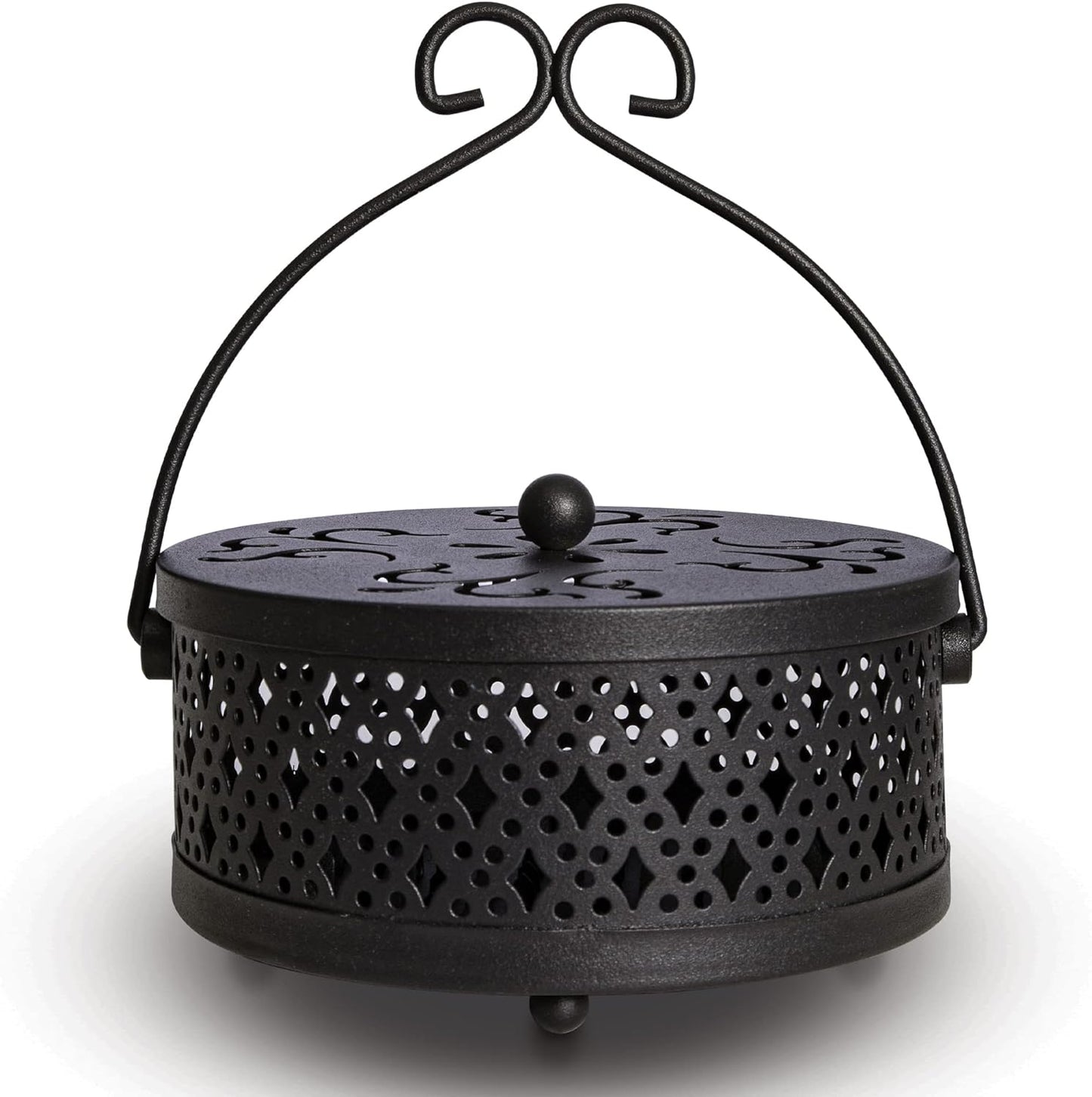 Purilite Select Metal Mosquito Coil Holder with Lid