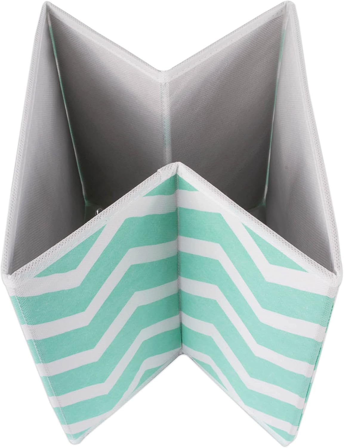 DII Foldable Fabric Storage Containers for Nurseries, Offices, Closets, Home Decor, Cube Organizers & Everyday Storage Needs, (Large - 11 x 11 x 11) Scroll Nautical Blue - Set of 2