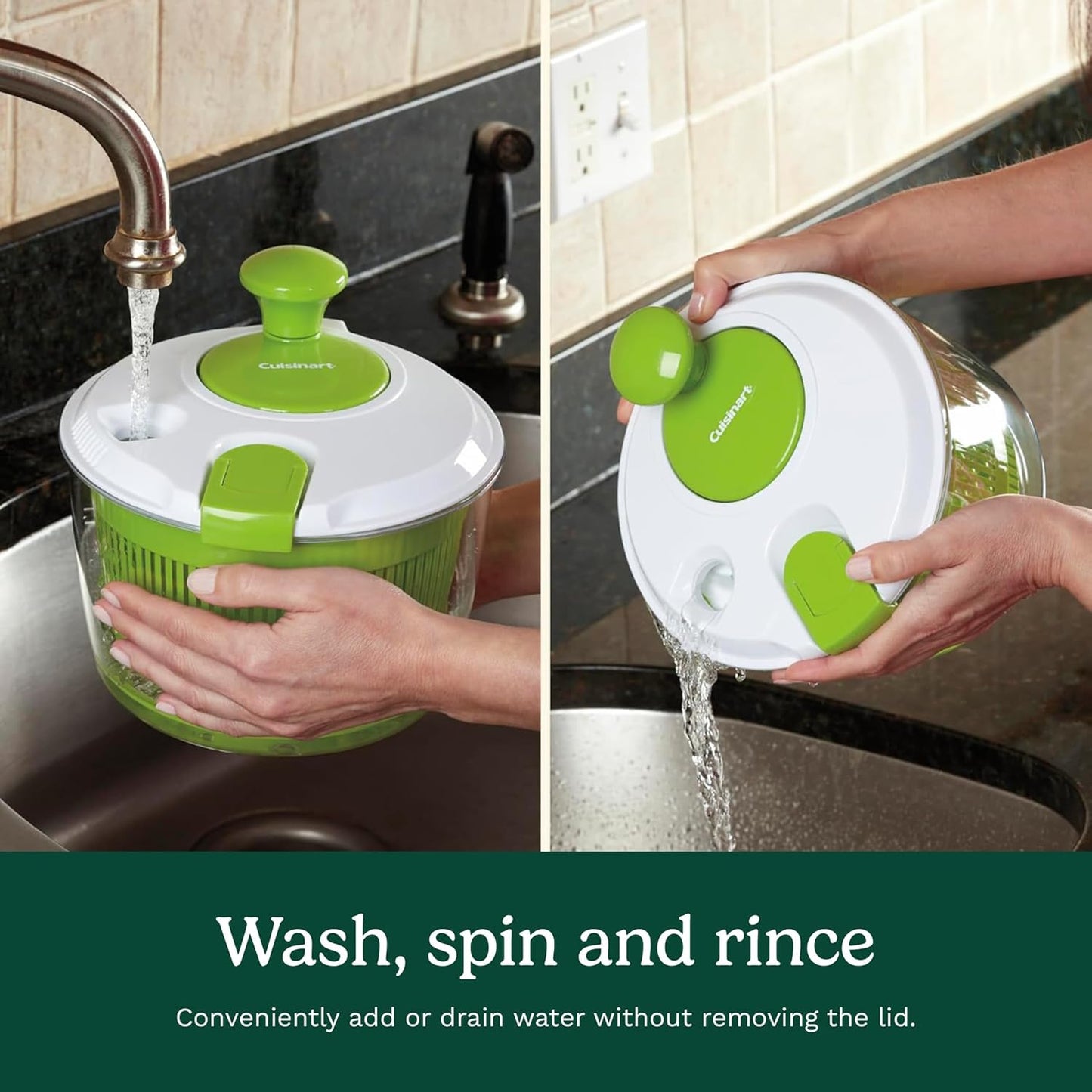 Cuisinart Salad Spinner with Easy-to-Spin Knob (CTG-00-SASC)